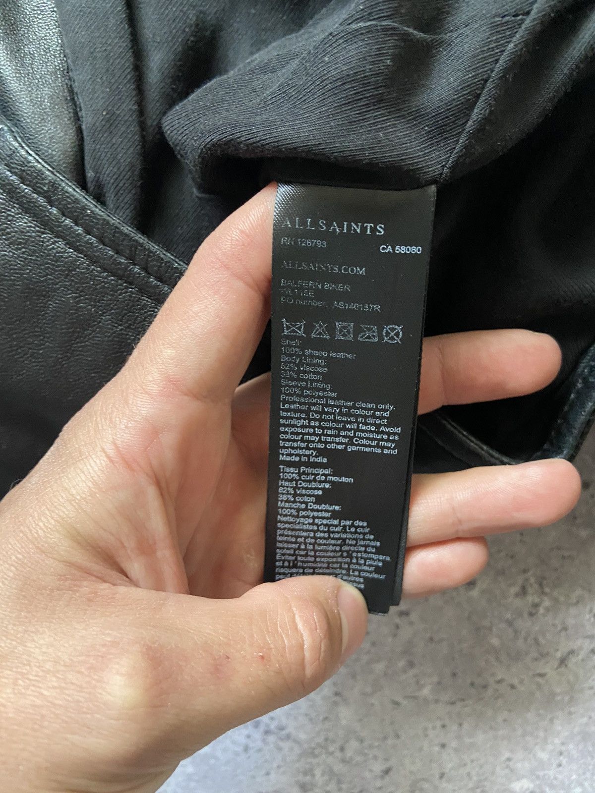 Allsaints Allsaints Leather Balfern Biker Jacket Womens Streetwear Size M / US 6-8 / IT 42-44 - 6 Thumbnail