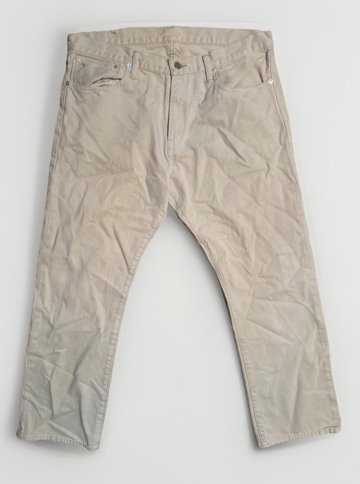 Polo Ralph Lauren Polo Ralph Lauren Jeans Mens Chino Work Pants 36x30 Khaki Size US 36 / EU 52 - 1 Thumbnail