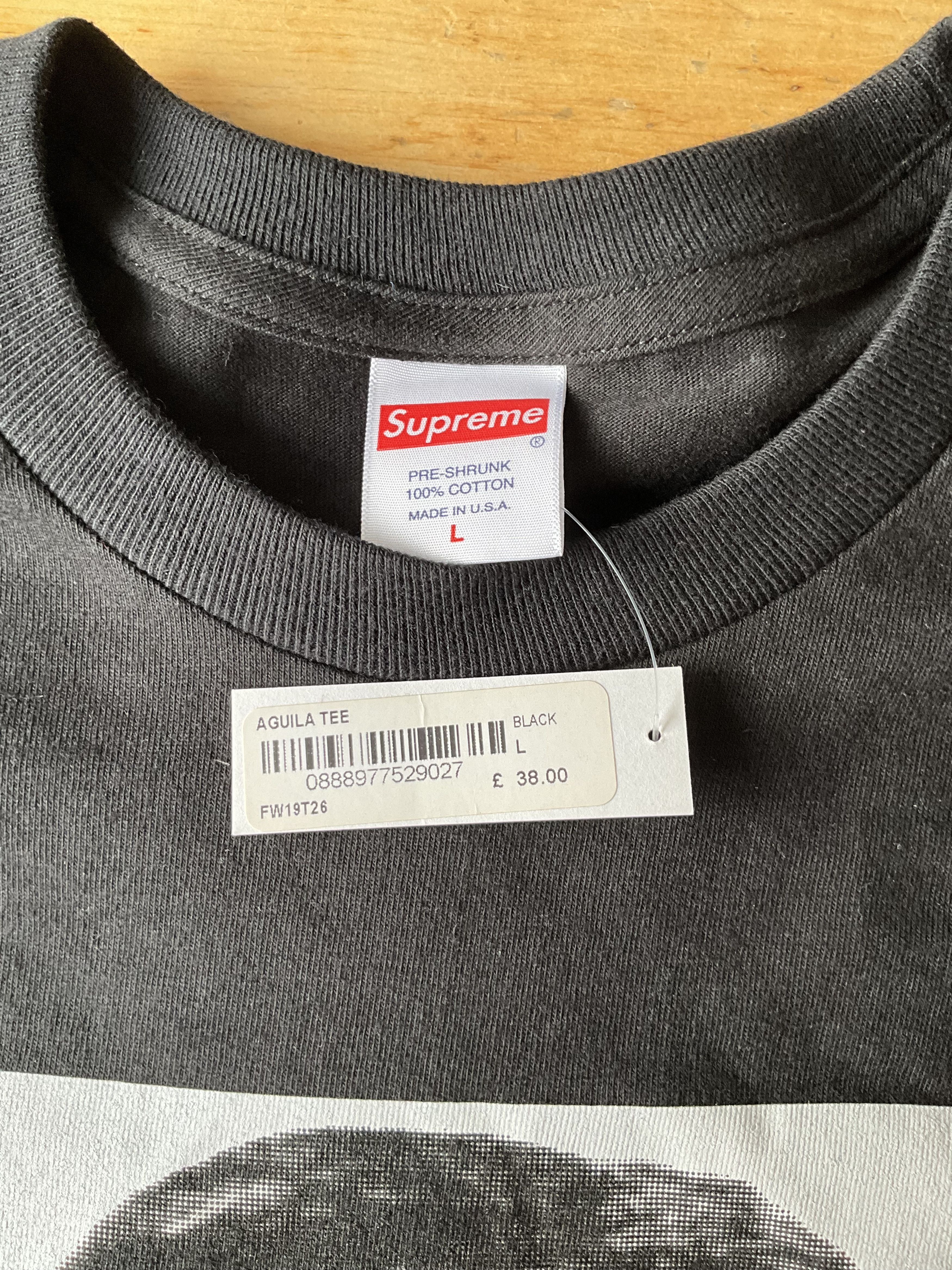 Supreme Supreme Aguila Tee size L Size US L / EU 52-54 / 3 - 4 Thumbnail