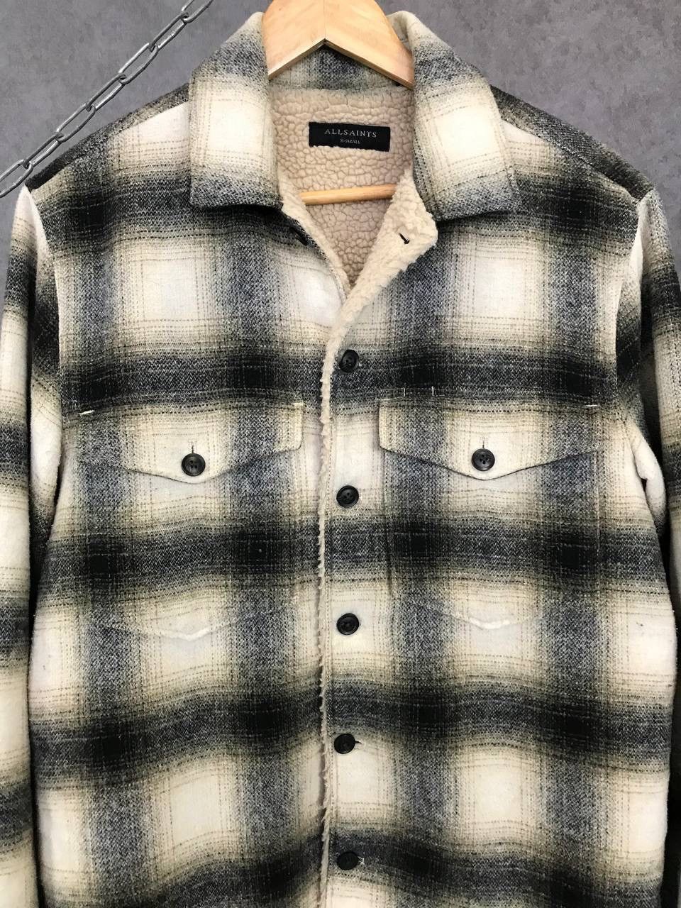 Allsaints Allsaints Sherpa flannel shirt Size US XS / EU 42 / 0 - 3 Thumbnail