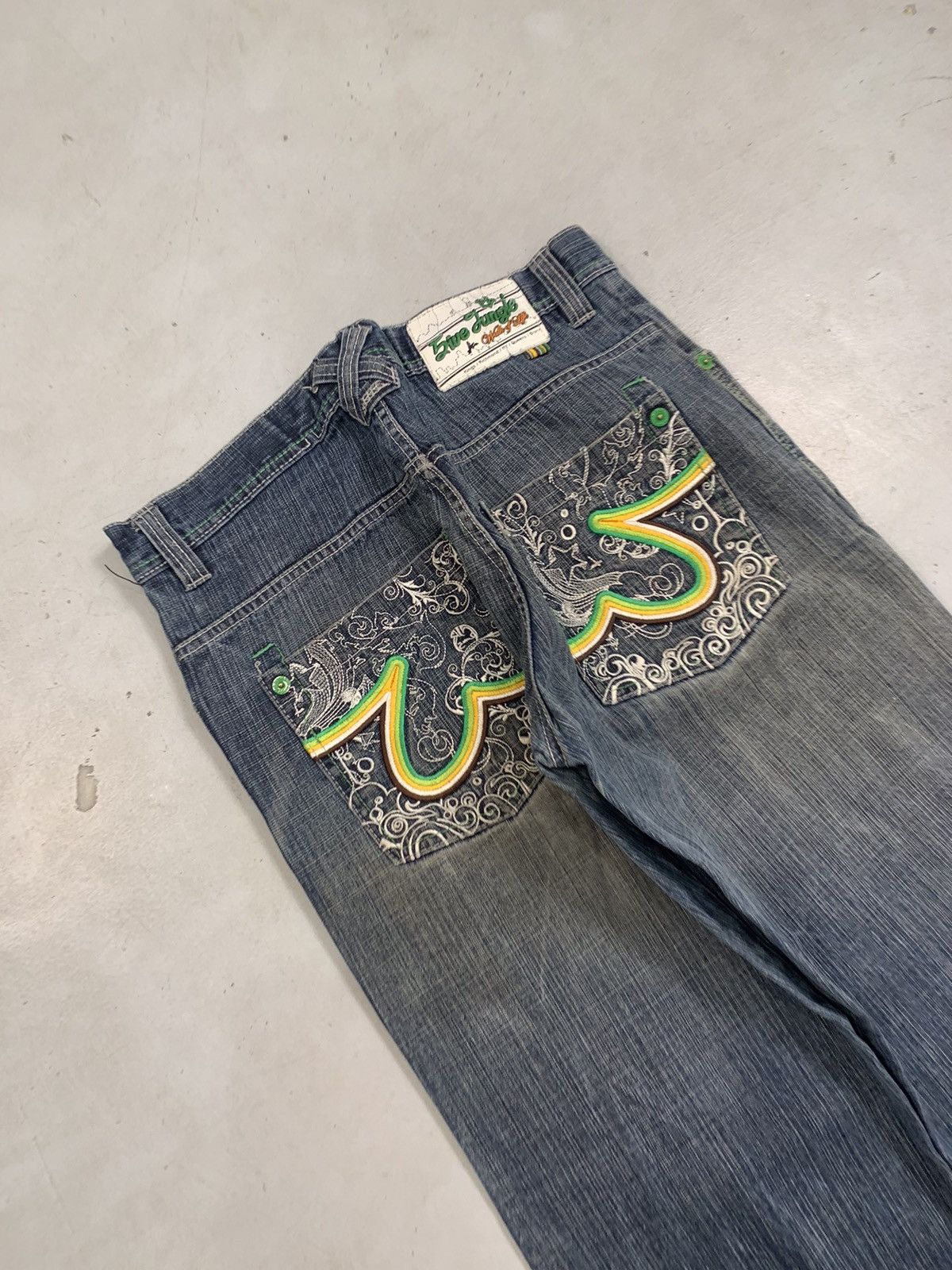 Southpole Vintage 5ive jungle & co. Y2K baggy fit denim Size US 34 / EU 50 - 3 Thumbnail