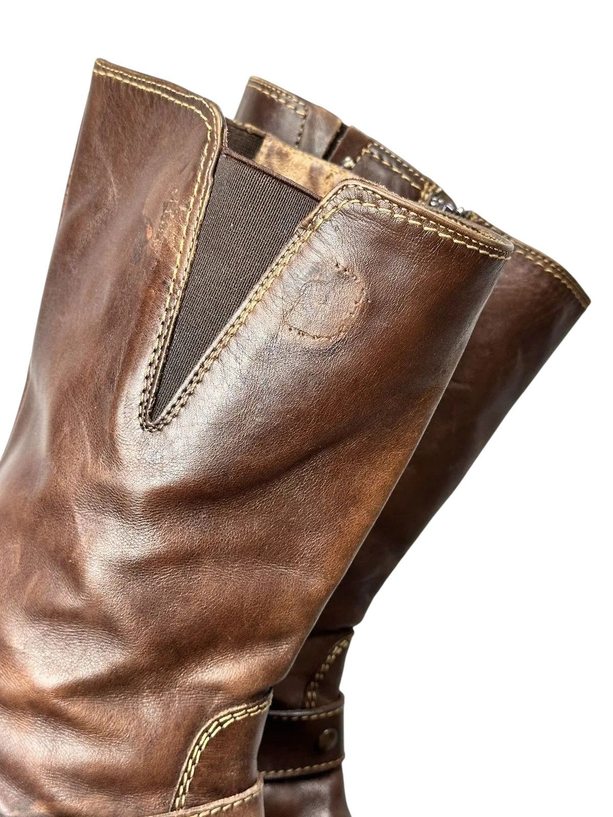 If Six Was Nine Vintage Leather Boots Hight AS 98 Rare Rick Owens Tornado Size US 7 / EU 40 - 6 Thumbnail