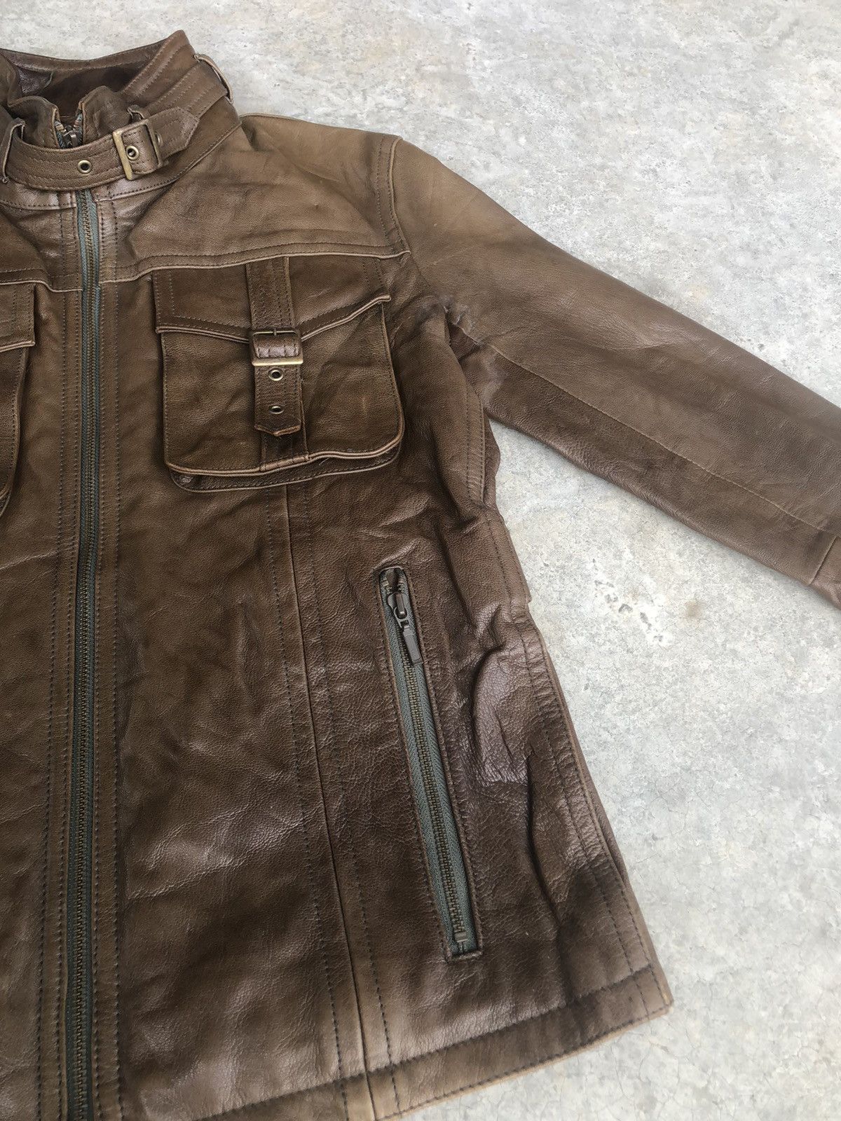 Tornado Mart Tornado Mart Leather Jacket Multipocket Bondage Size US L / EU 52-54 / 3 - 6 Thumbnail