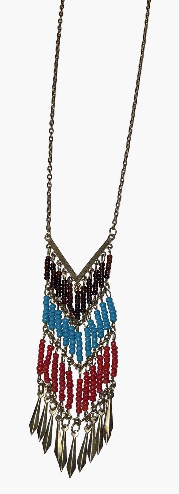 Vintage Vintage Southwest Chevron Beaded 70’s Necklace Size ONE SIZE - 13 Thumbnail