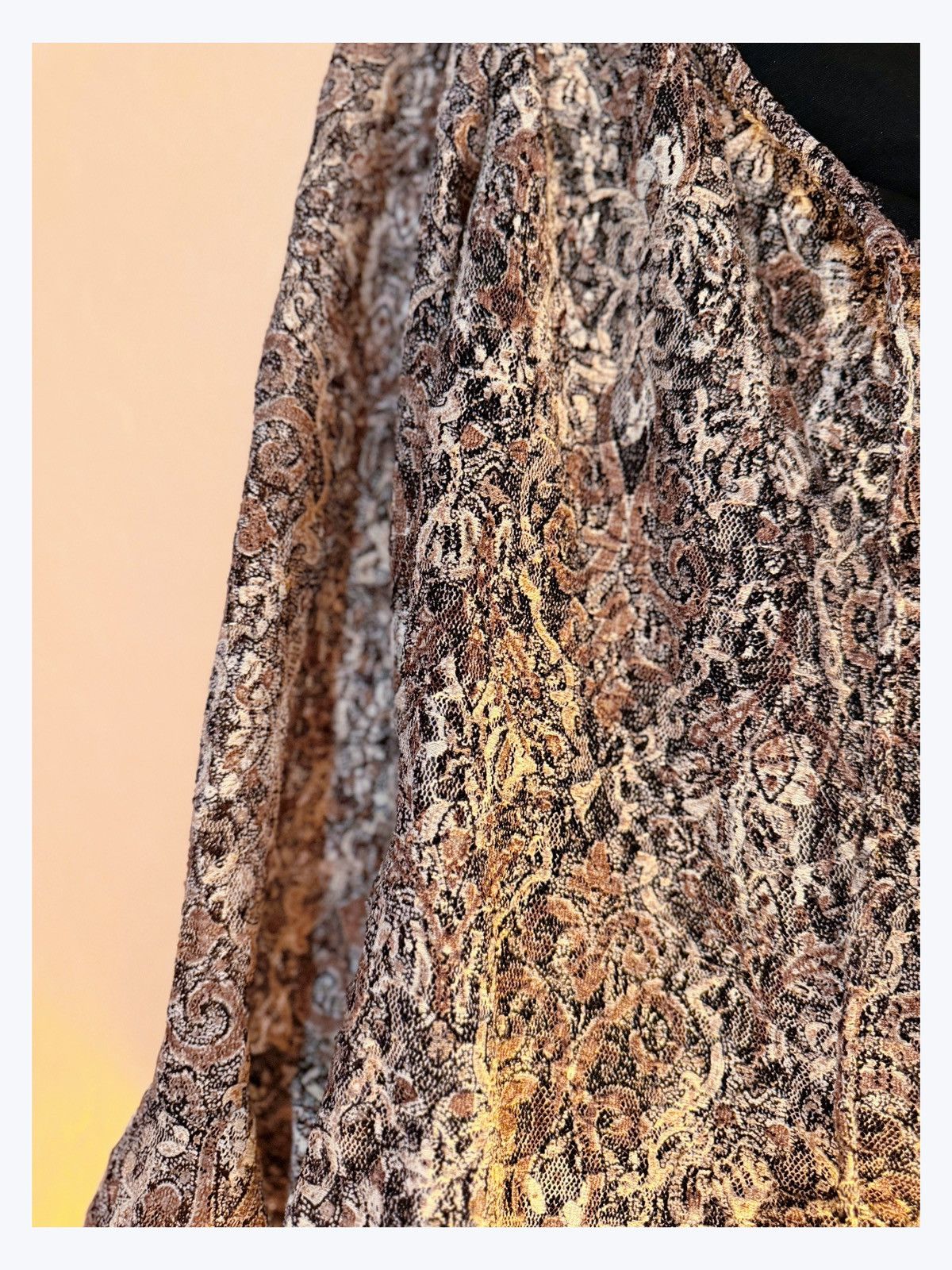Other Vintage Hillard & Hanson Metallic Paisley Top – Boho Y2K Size L / US 10 / IT 46 - 3 Thumbnail