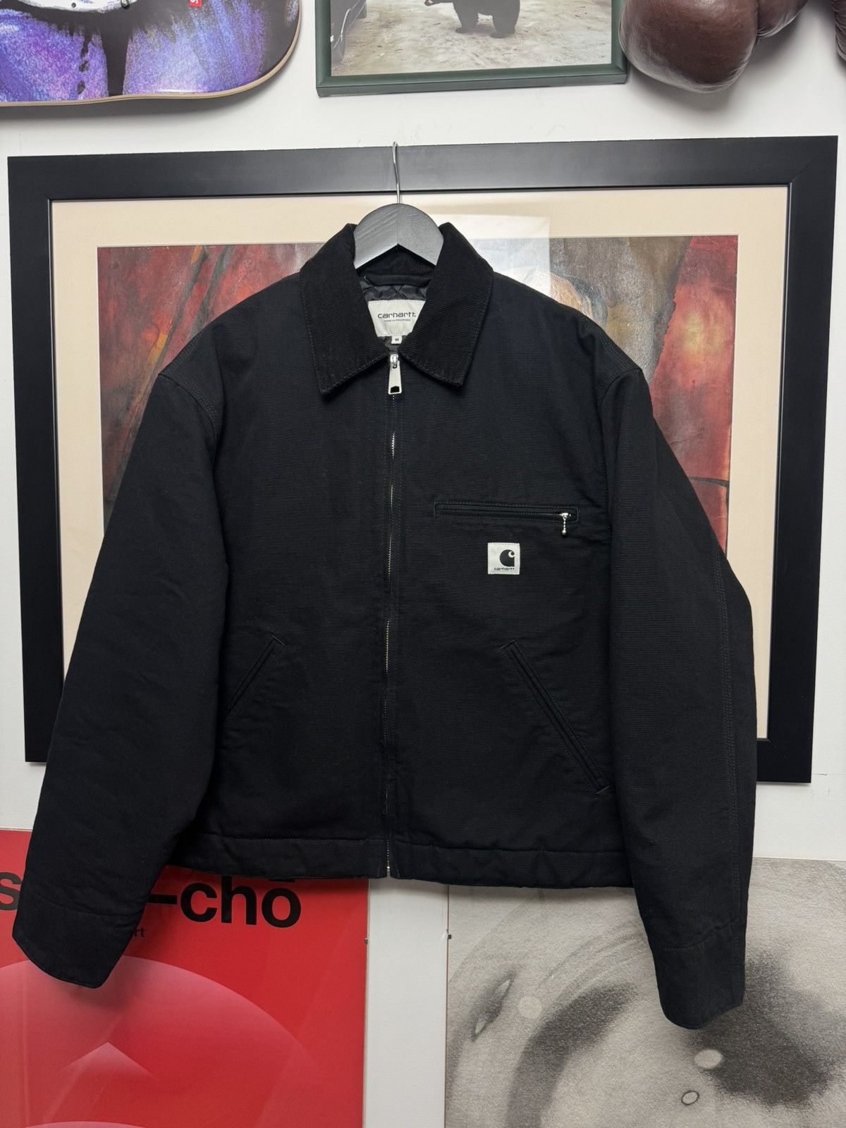 Carhartt Carhartt Detroit Jacket Black Boxy Fit Workwear Oversize Y2k Size US M / EU 48-50 / 2 - 1 Thumbnail