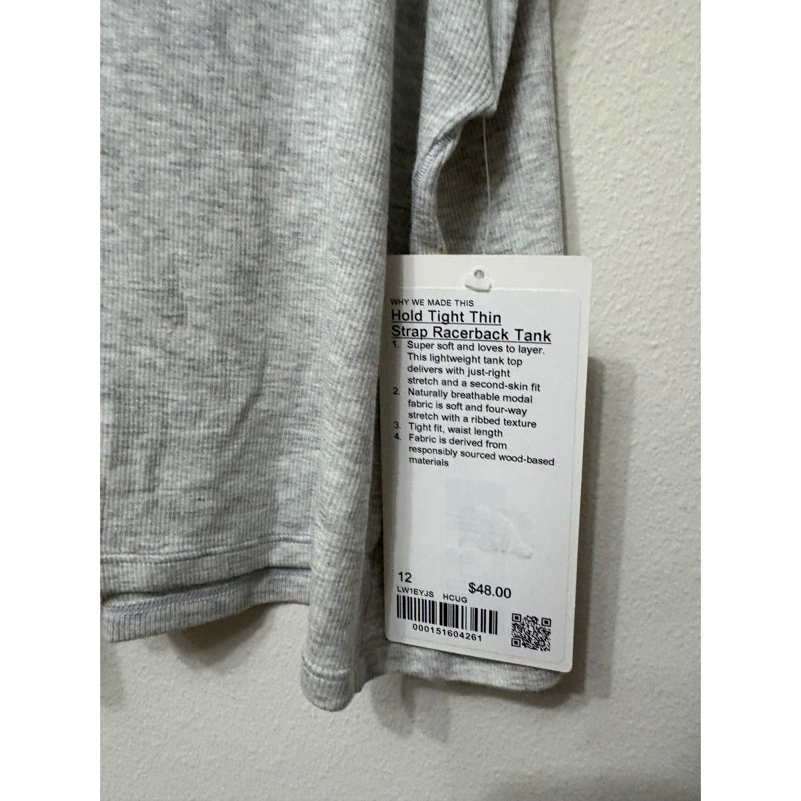 Lululemon NWT Lululemon Tight Thin Strap Racerback Tank Sz 12 MSRP $48 Size XL / US 12-14 / IT 48-50 - 3 Thumbnail
