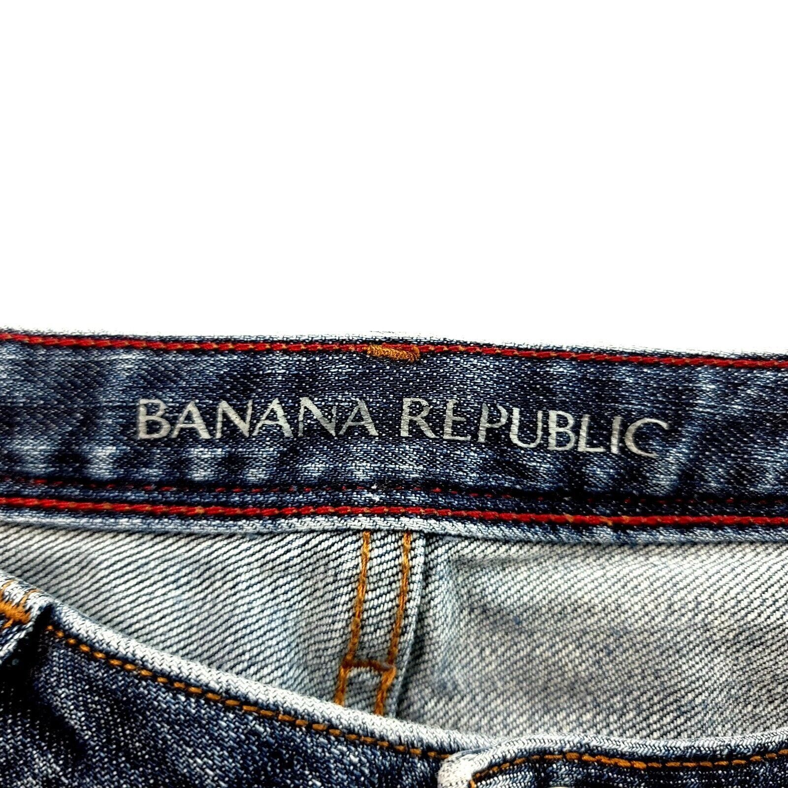 Banana Republic Banana Republic Blue Denim Jean Shorts Low Rise Size 27 31" Size 31" - 4 Thumbnail