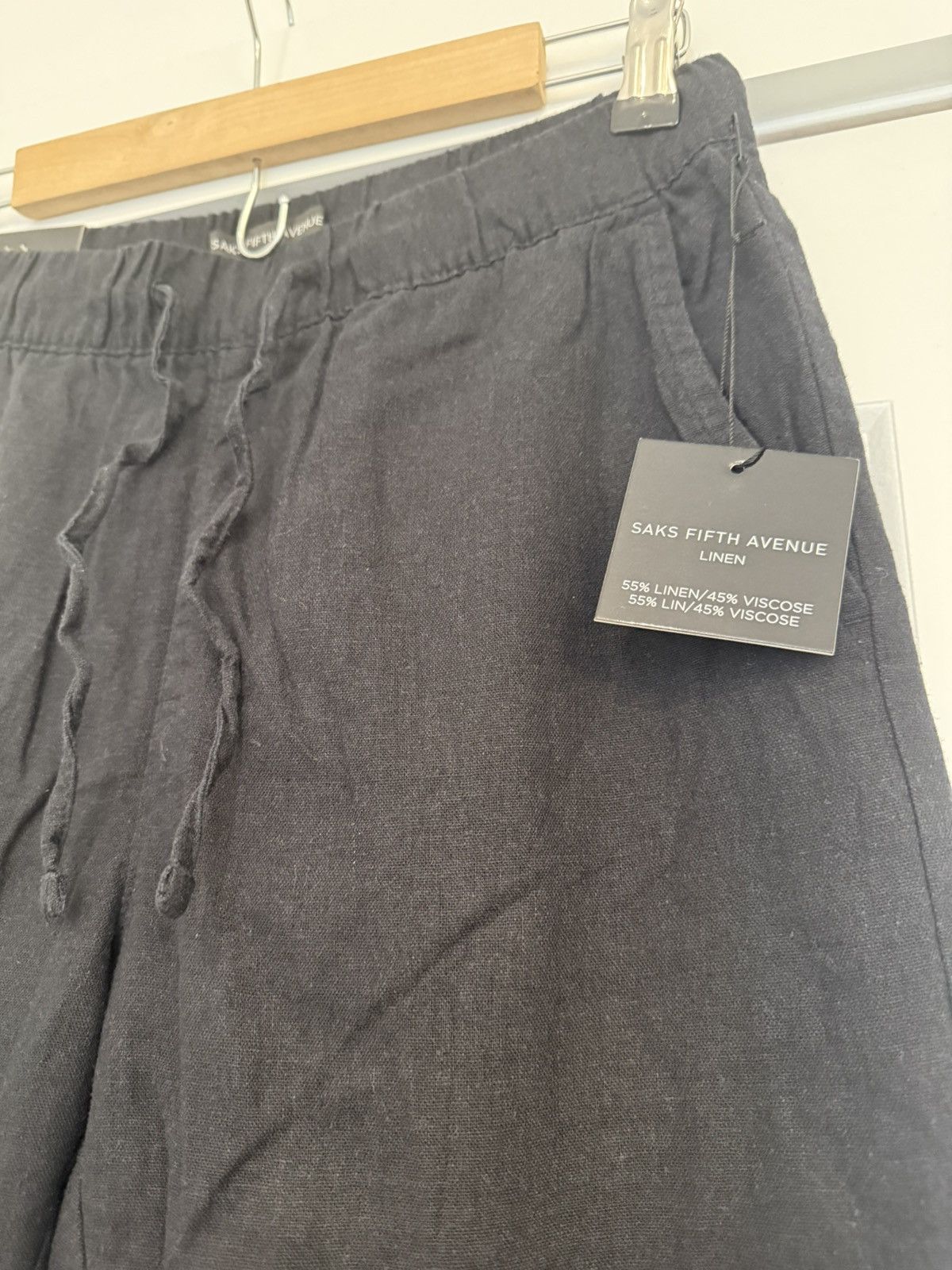 Saks Fifth Avenue Linen Pants Size US 30 / EU 46 - 2 Thumbnail
