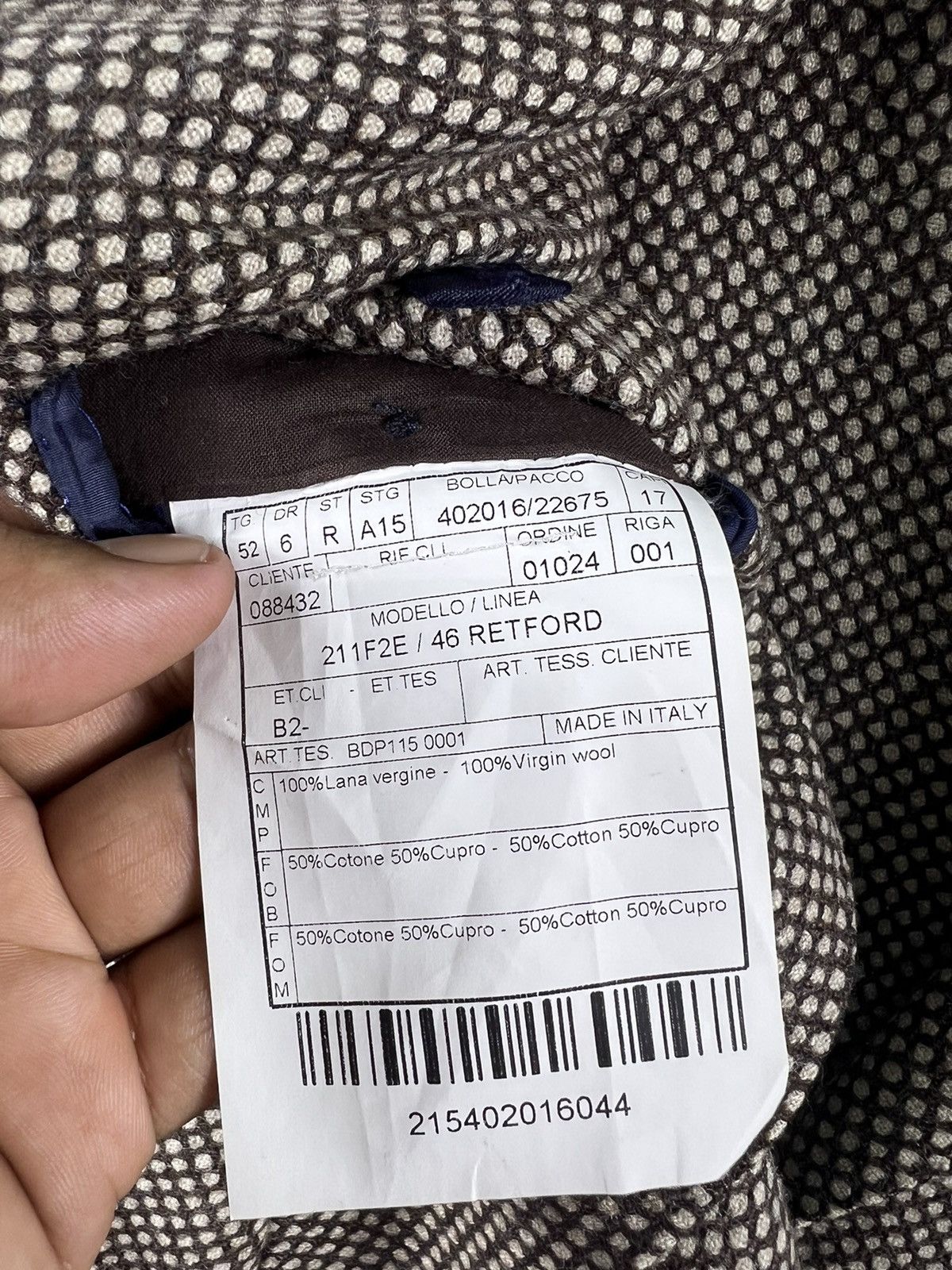 Boglioli 🔥RARE🔥 BOGLIOLI ITALY RETFORD WOOL ABSTRACT HEAVY JACKET Size US S / EU 44-46 / 1 - 11 Thumbnail