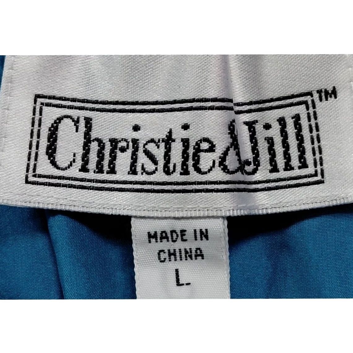 Vintage Christie & Jill Silk Pants Blue Solid Regular 100% Silk Women Size L Size 36" / US 14 / IT 50 - 3 Thumbnail