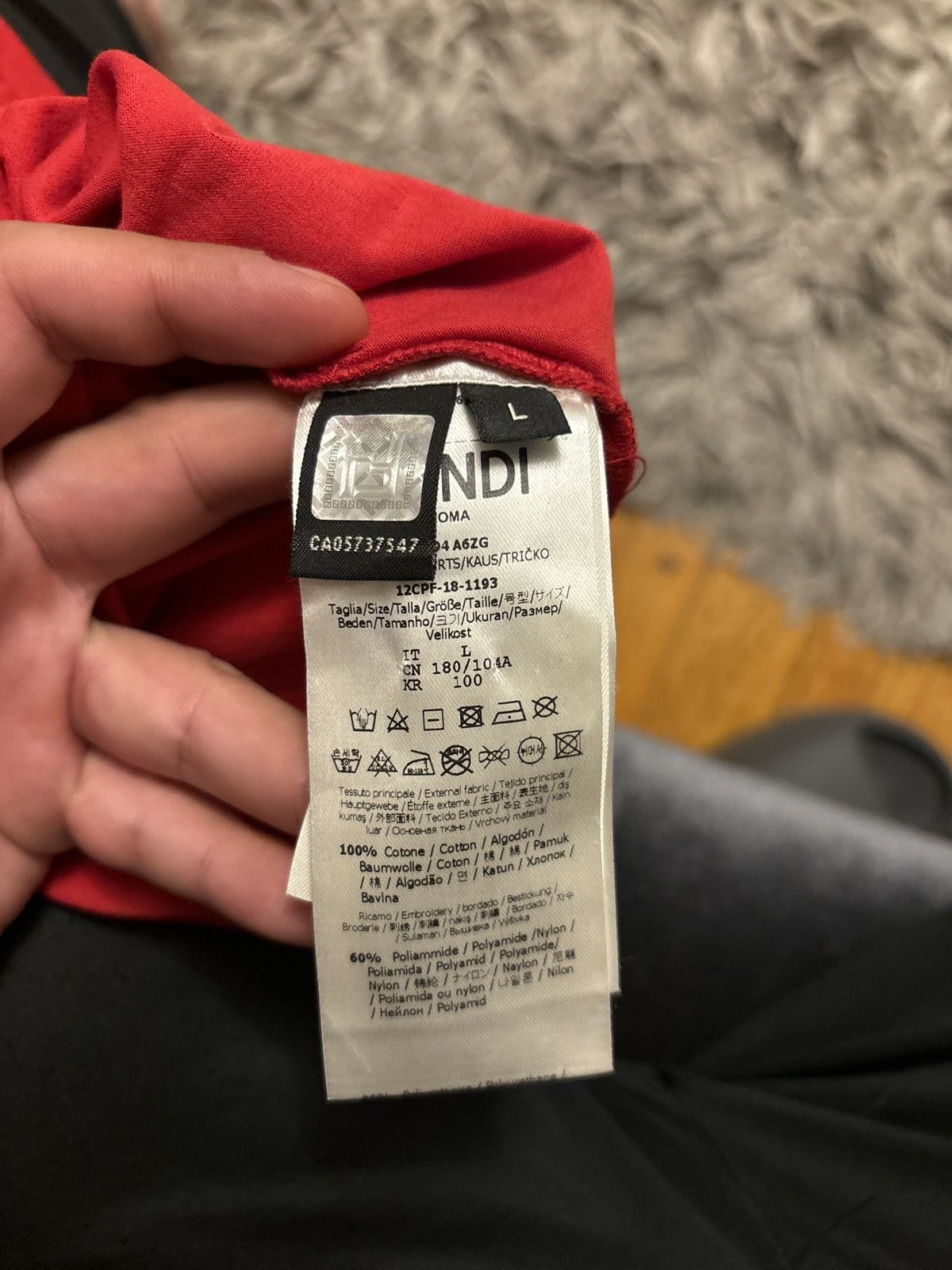 Fendi Fendi t shirt Size US L / EU 52-54 / 3 - 9 Thumbnail
