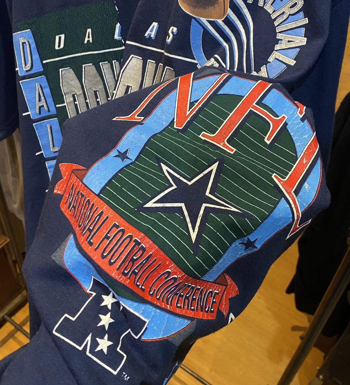 NFL × Vintage Dallas Cowboys salem tag 1992 All Over Print vintage Size US XL / EU 56 / 4 - 5 Thumbnail