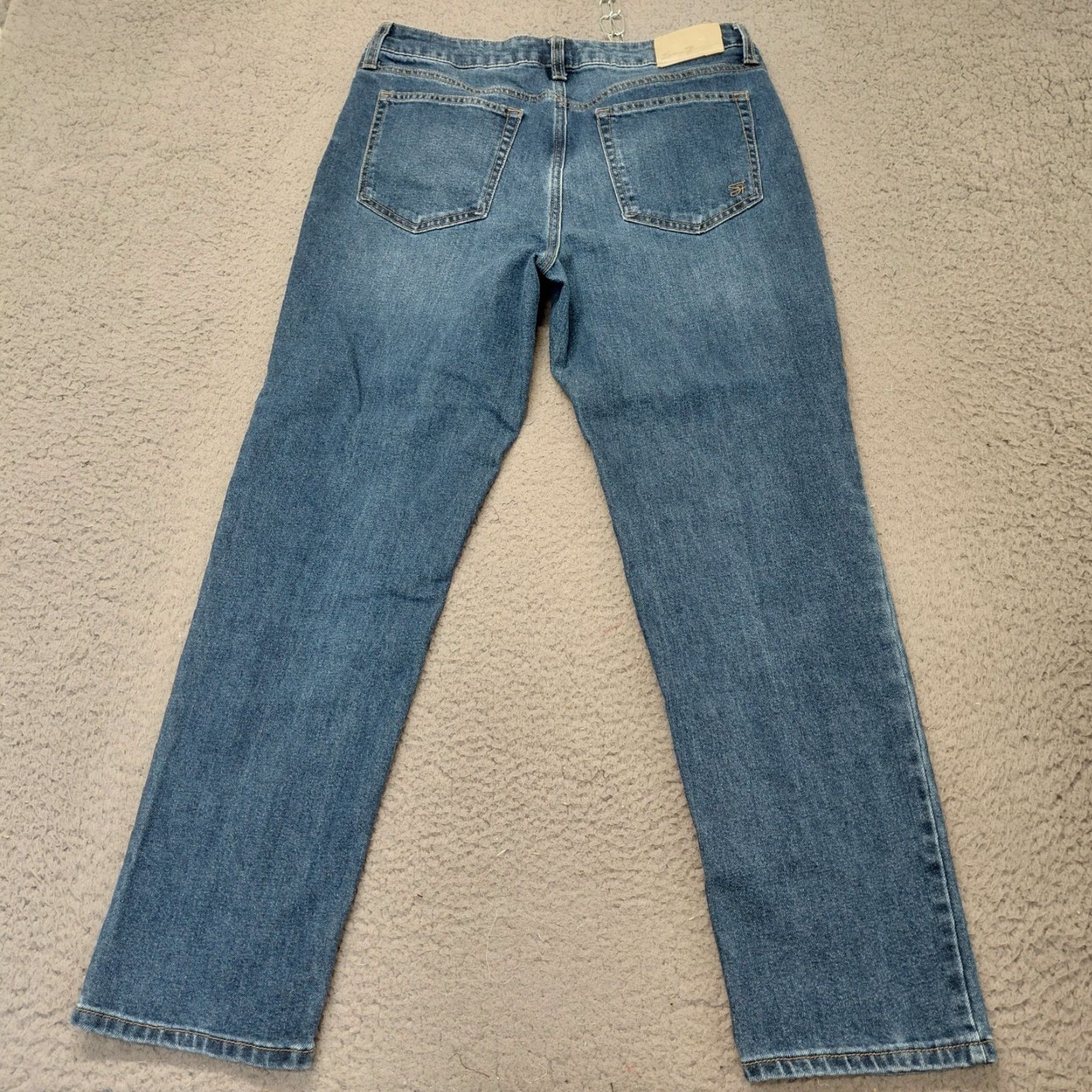 Vintage Seven7 Jeans Womens Size 8 Blue Denim Loose Straight Medium Wash Casual Classic Size 30" / US 8 / IT 44 - 2 Thumbnail