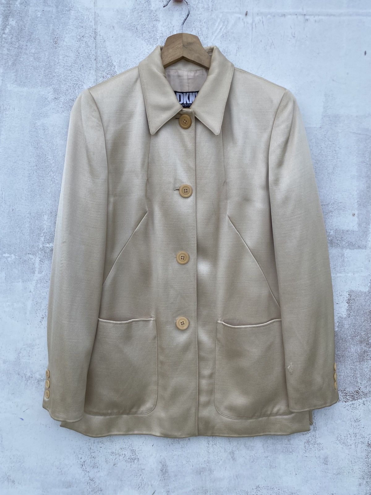 DKNY DKNY Donna Karan Wool Rayon Tailored Jacket Size S / US 4 / IT 40 - 2 Thumbnail