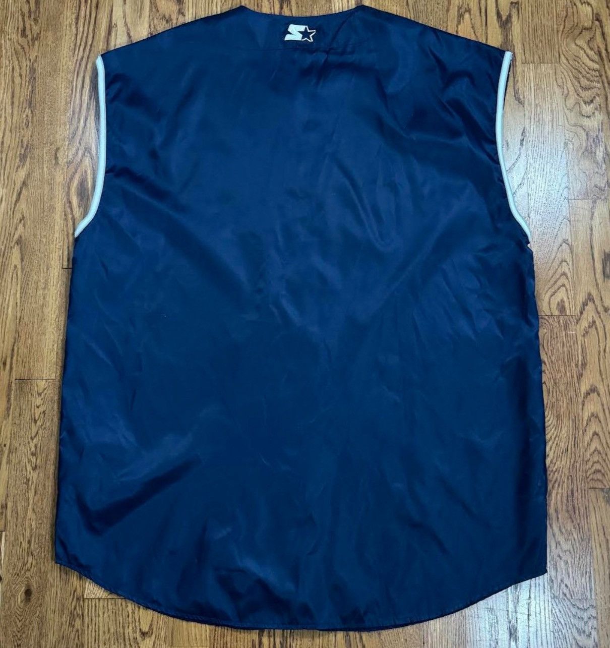 Starter Vintage Starter New York Yankees Satin Cut Off Jersey Size US XXL / EU 58 / 5 - 4 Thumbnail