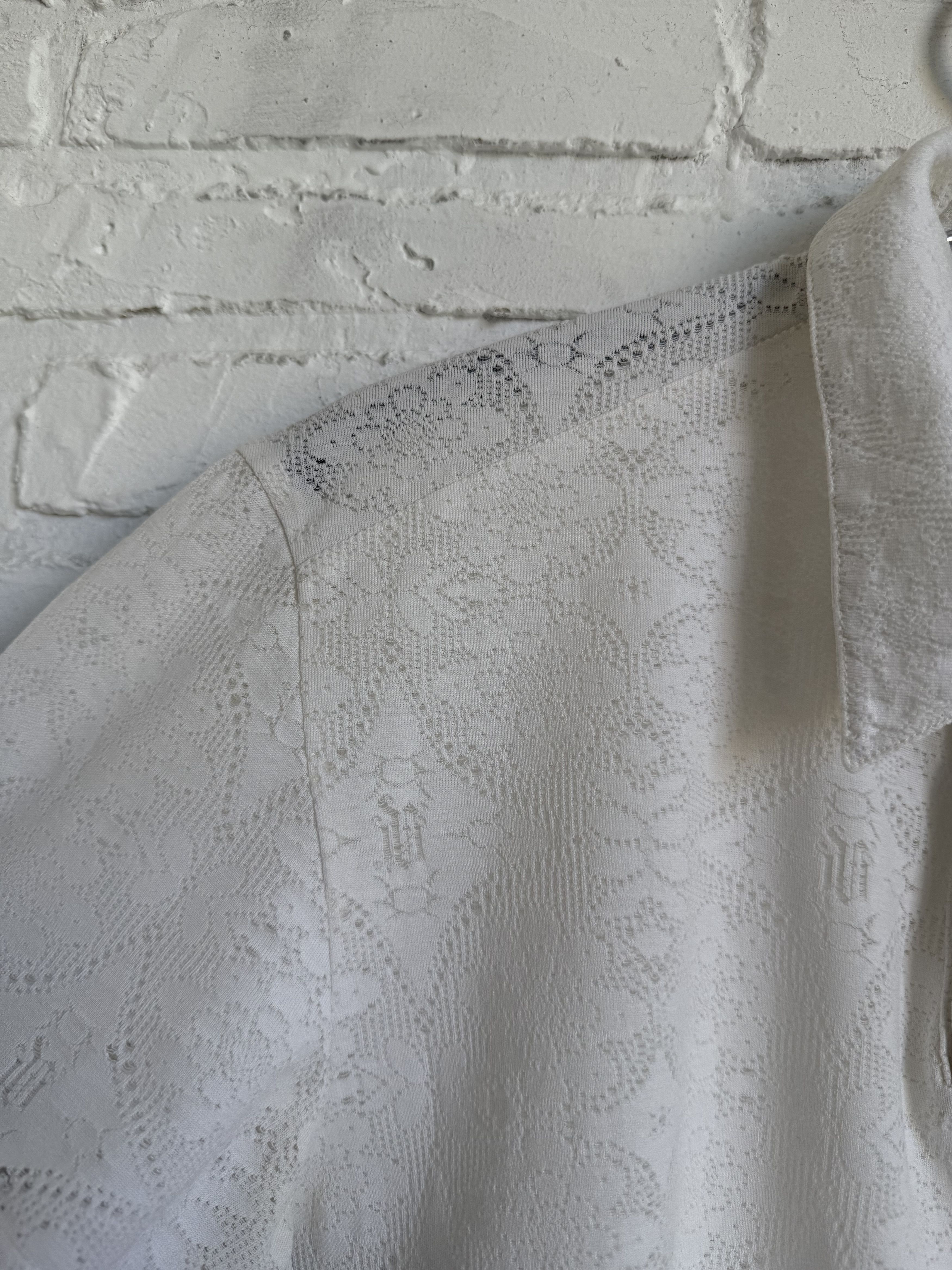 Versace Vintage Gianni Versace Couture tonal frolar baroque polo Size US L / EU 52-54 / 3 - 6 Thumbnail