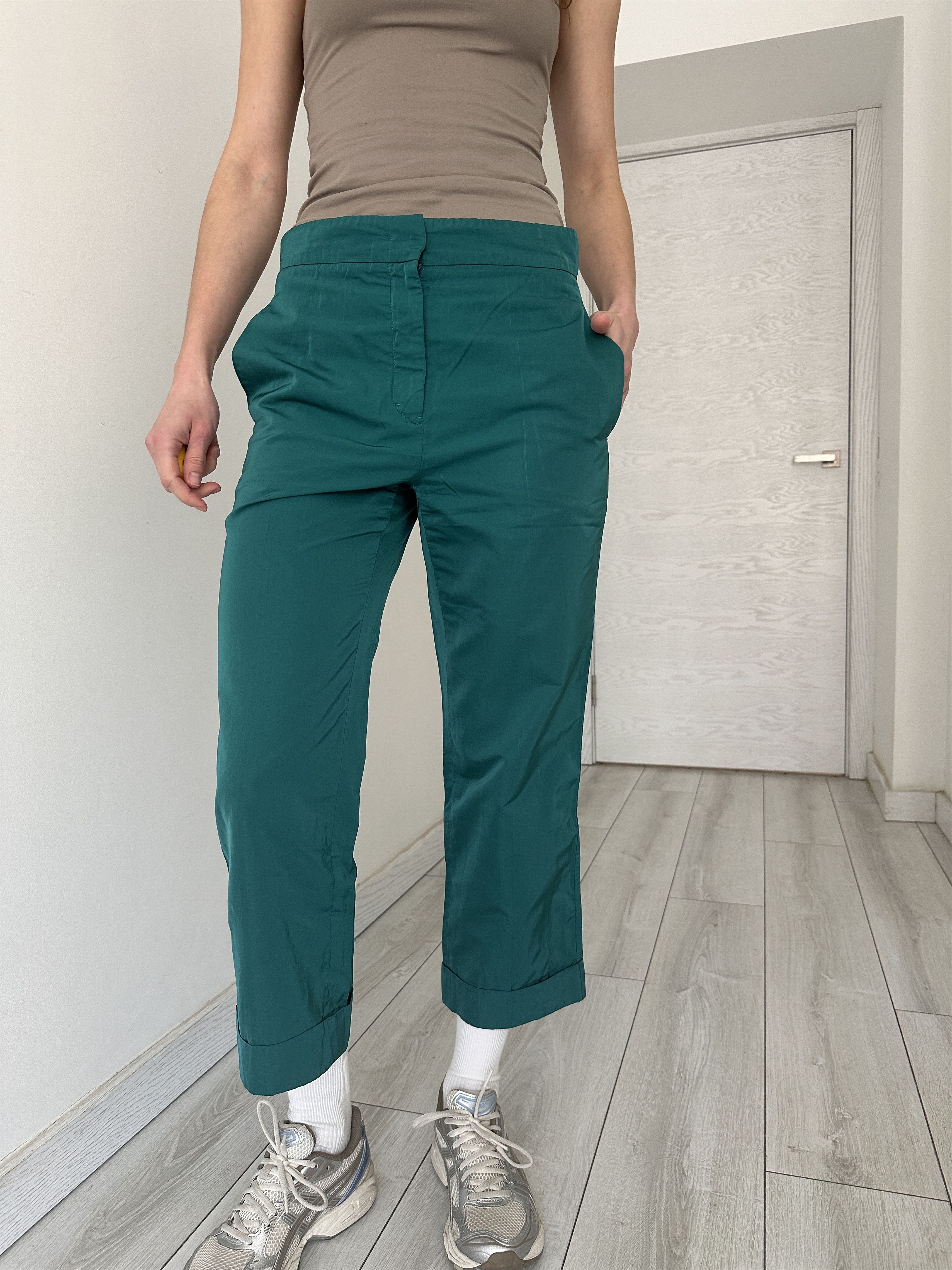 パンツ Jil Sander Wide Cream Trousers In Silk Blend Jil Sander Jil Sander Wide Cream Trousers In Silk Blend