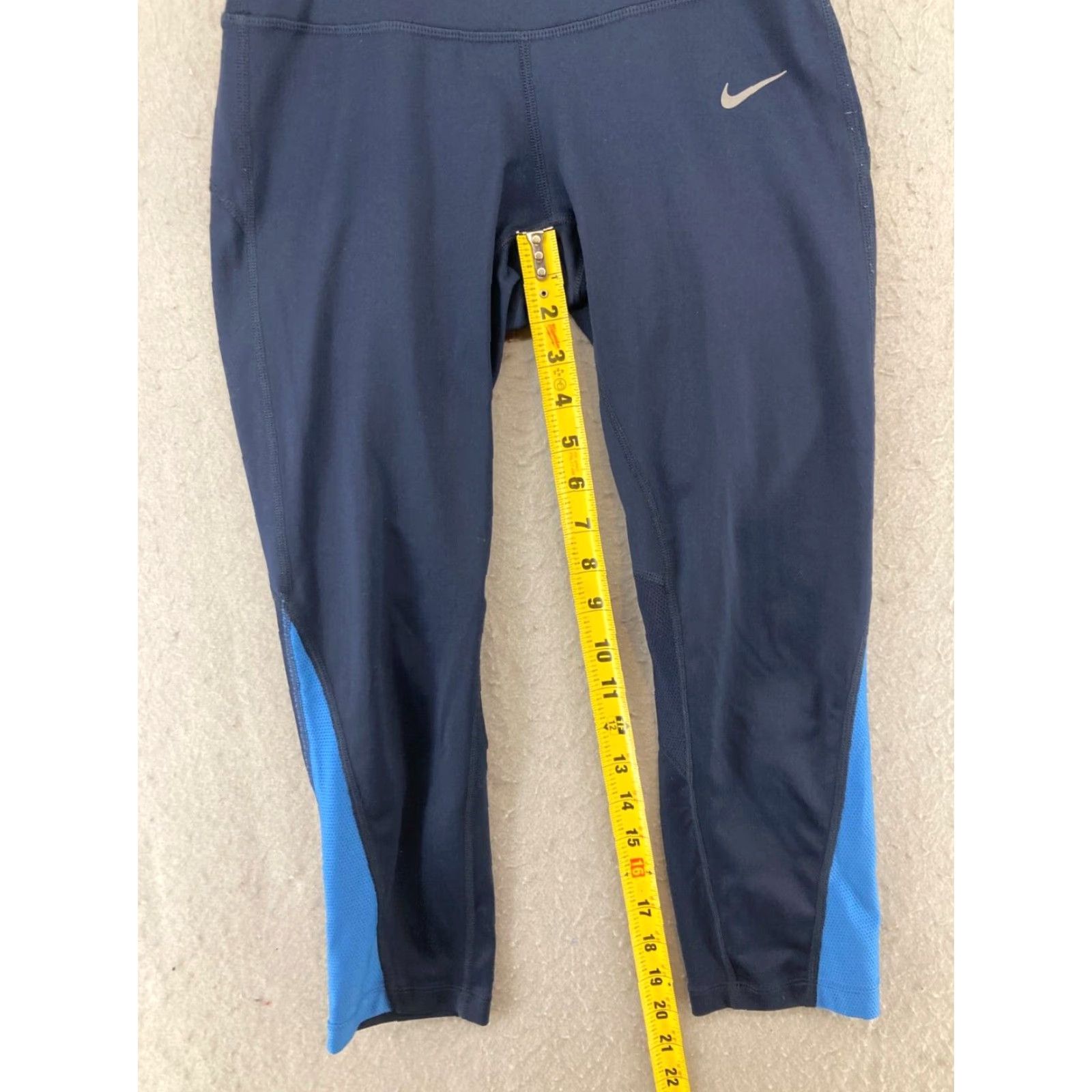 Nike Nike Dri-Fit Womens Pants XS Blue Stretch Athletic Size 26" / US 2 / IT 38 - 5 Thumbnail