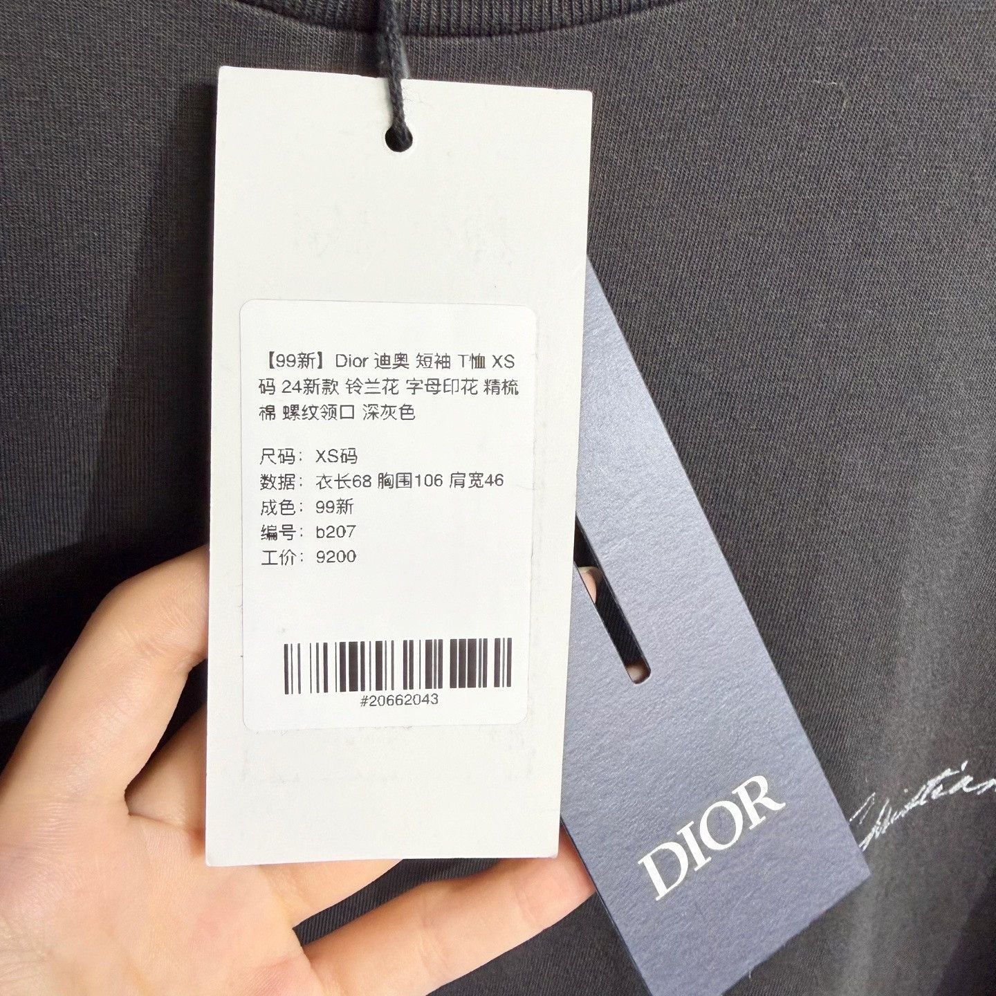 Dior Dior 2024 XS Short-Sleeve Lily Logo T-Shirt Size US XS / EU 42 / 0 - 5 Thumbnail