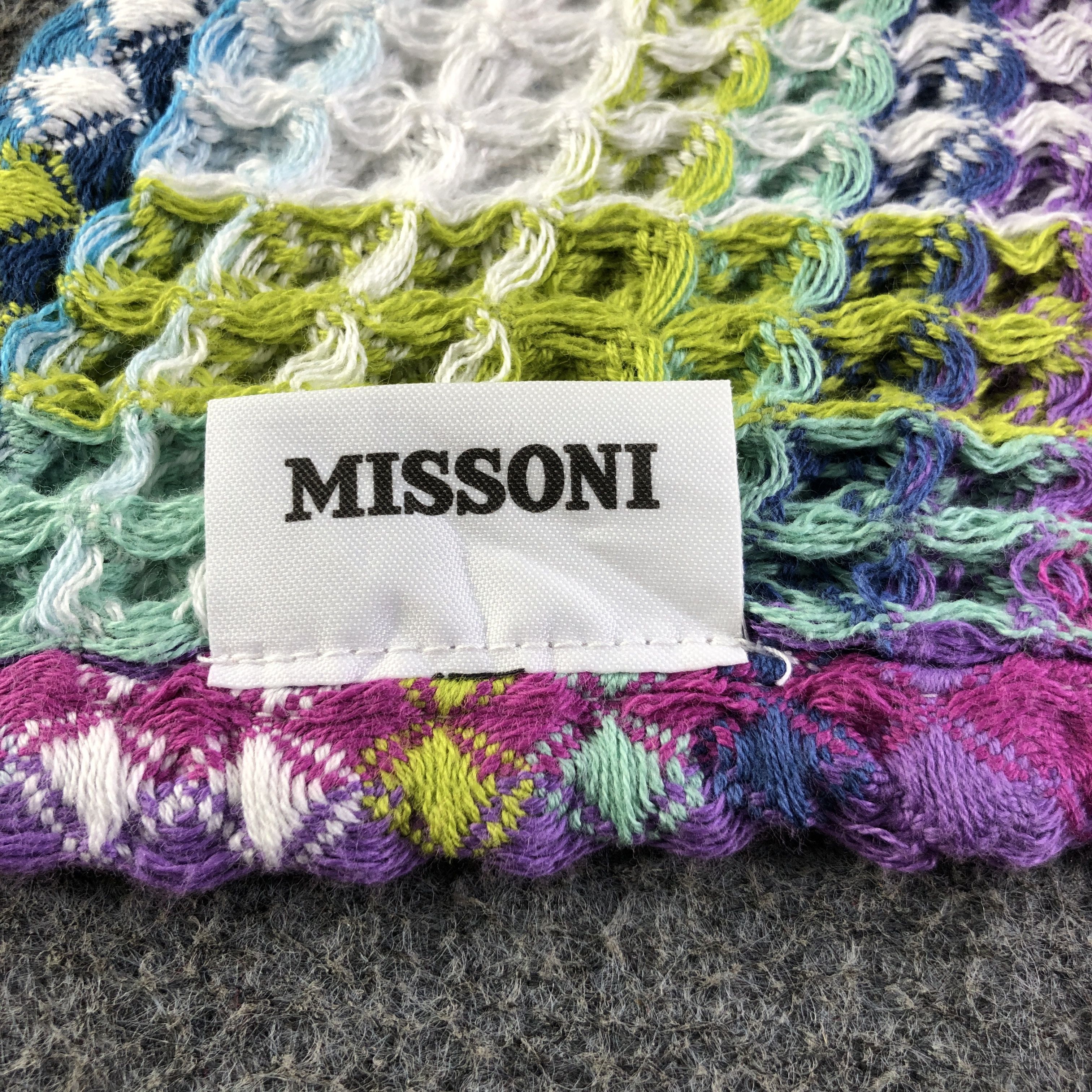 Missoni Missoni Multicolor Cotton Towel Scarf Muffler V2687 Size ONE SIZE - 6 Thumbnail