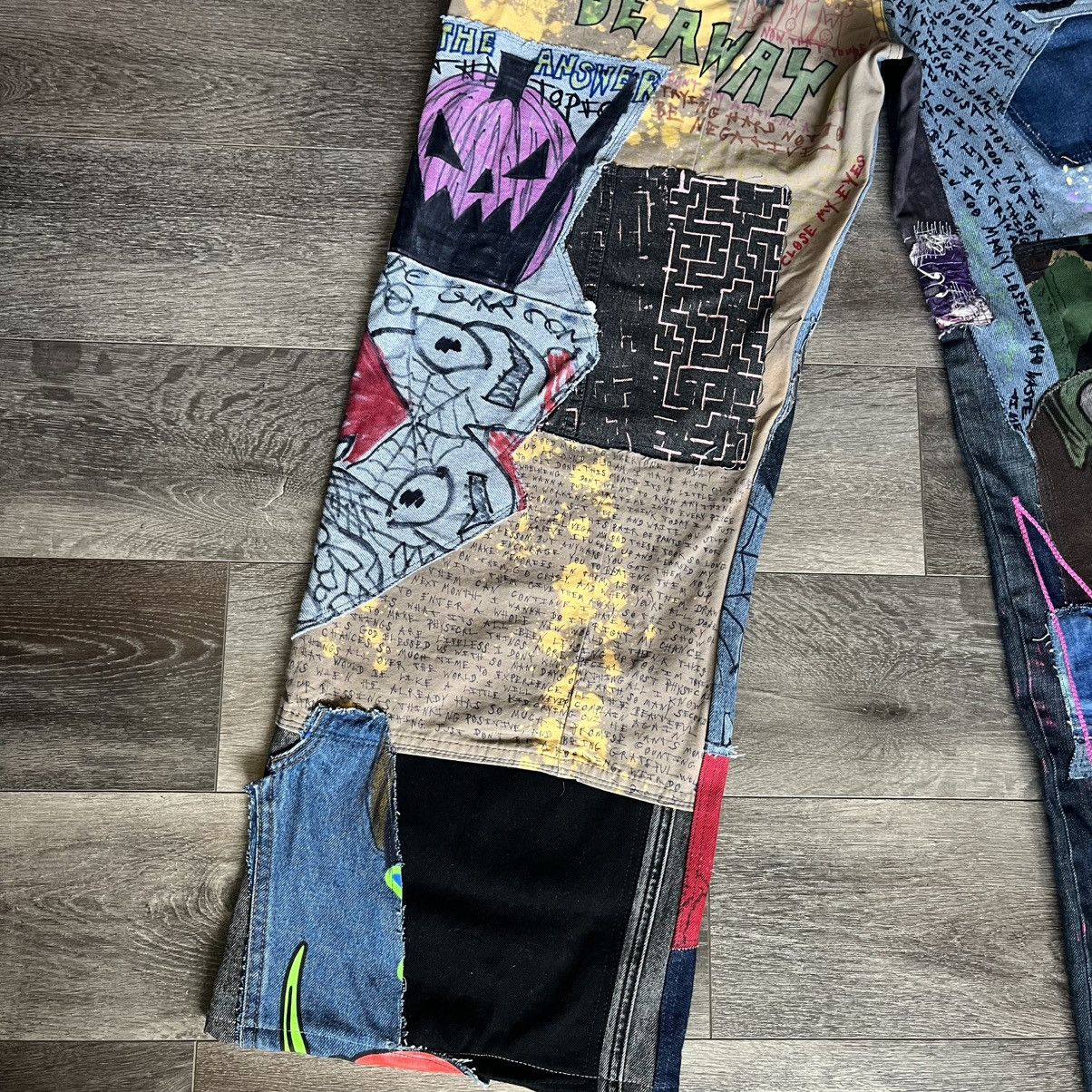 Asspizza Asspizza PWYW Pay What You Want Denim Jeans Patchwork Custom Size US 38 / EU 54 - 3 Thumbnail