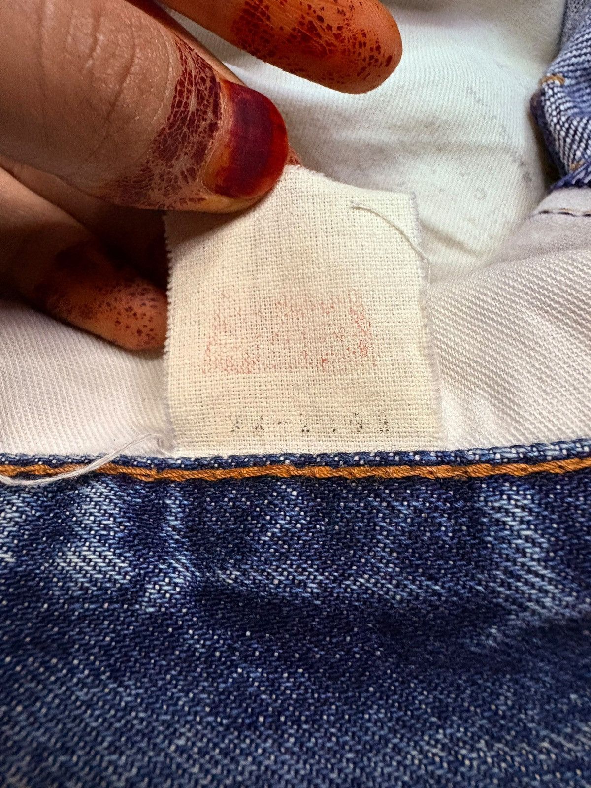 LVC × Levi's × Levi's Vintage Clothing Vintage 80s Levis 503B Big E Selvedge Distress Baggy Jeans Size US 31 - 12 Thumbnail