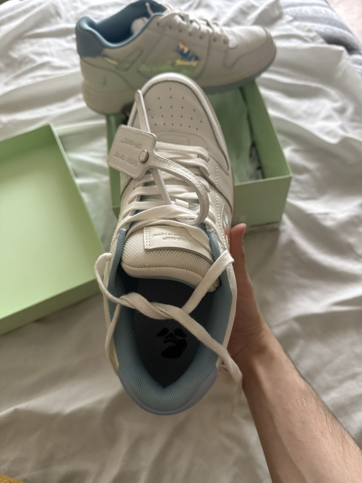 Off-White Off White Out of Office Iridescent Blue Size US 10 / EU 43 - 10 Thumbnail