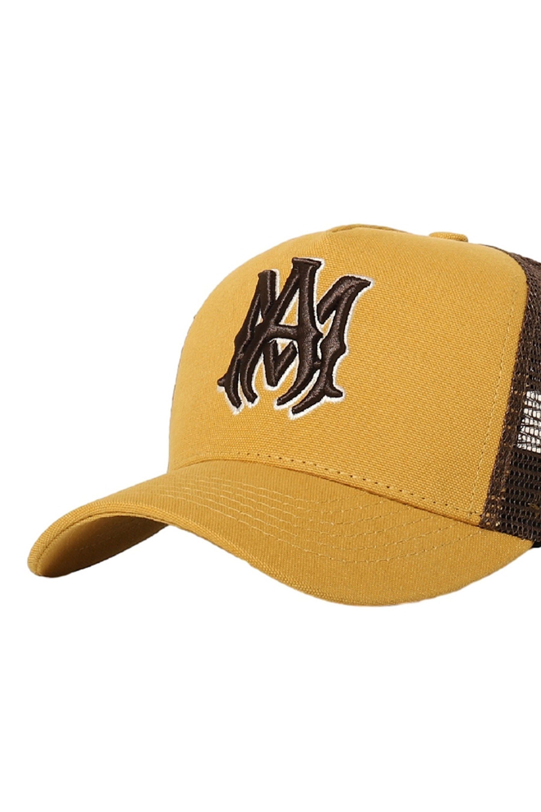 Amiri oc11z0325 Size: OS / MA Trucker Hat / Cap in Yellow/Brown Size ONE SIZE - 5 Thumbnail