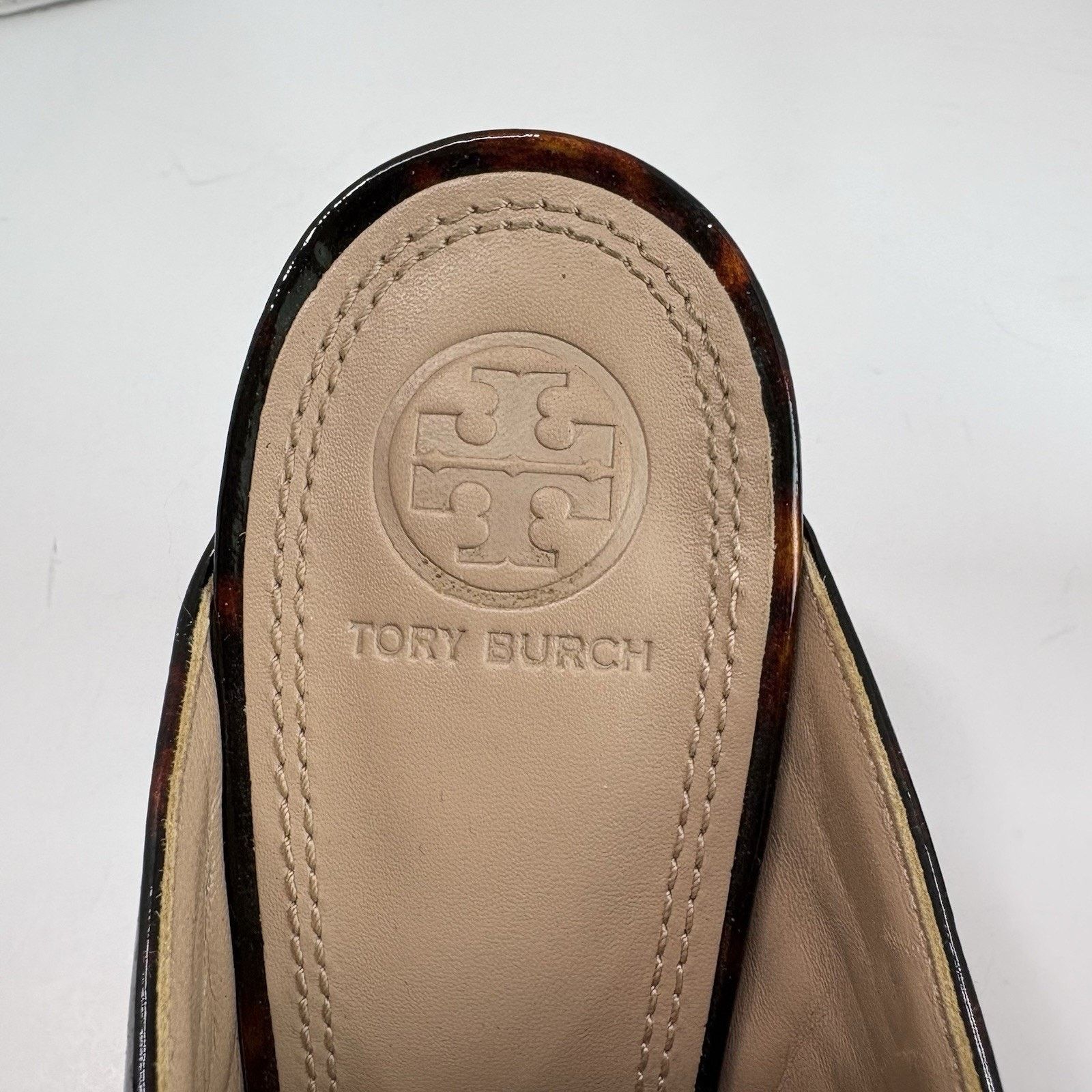 Tory Burch Tory Burch Tortoise Shell Brida Mule Heels Size US 8 / IT 38 - 4 Thumbnail