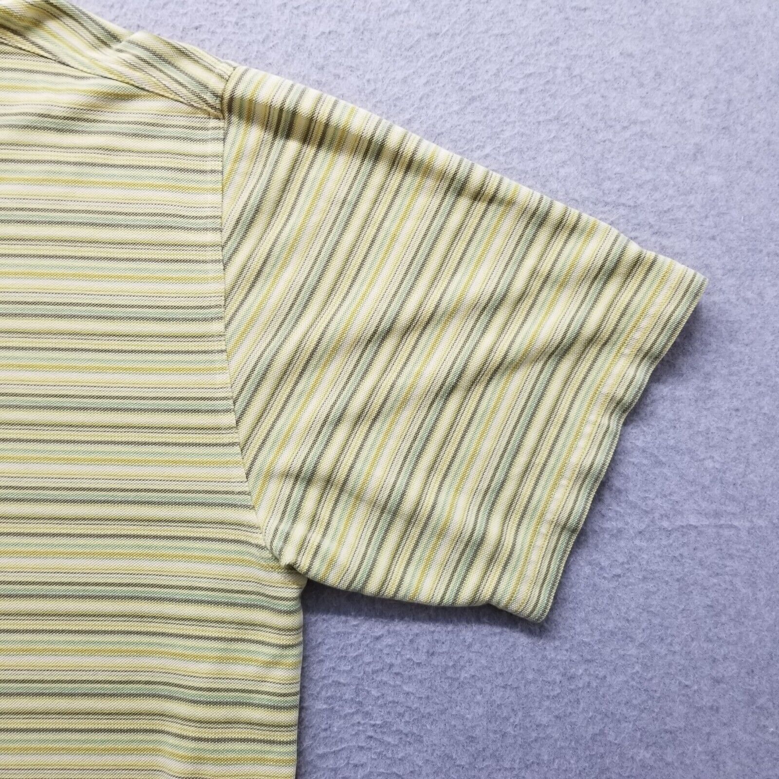 Tommy Bahama Tommy Bahama Polo Shirt Mens Large Striped Silk Blend Size US L / EU 52-54 / 3 - 3 Thumbnail