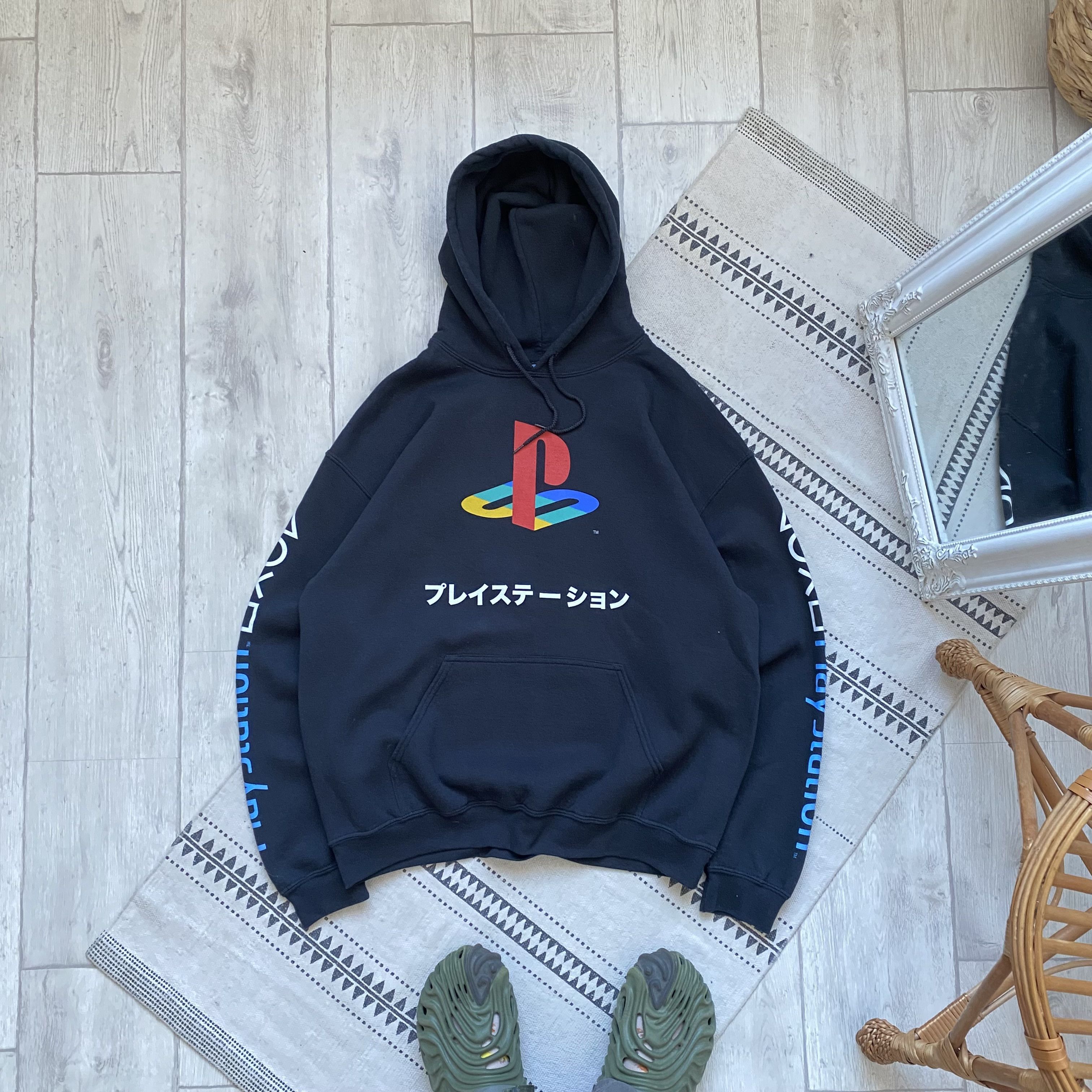 Playstation 🎮 Vintage 00s japanese Playstation hoodie Y2K balenciagaa Size US L / EU 52-54 / 3 - 1 Thumbnail
