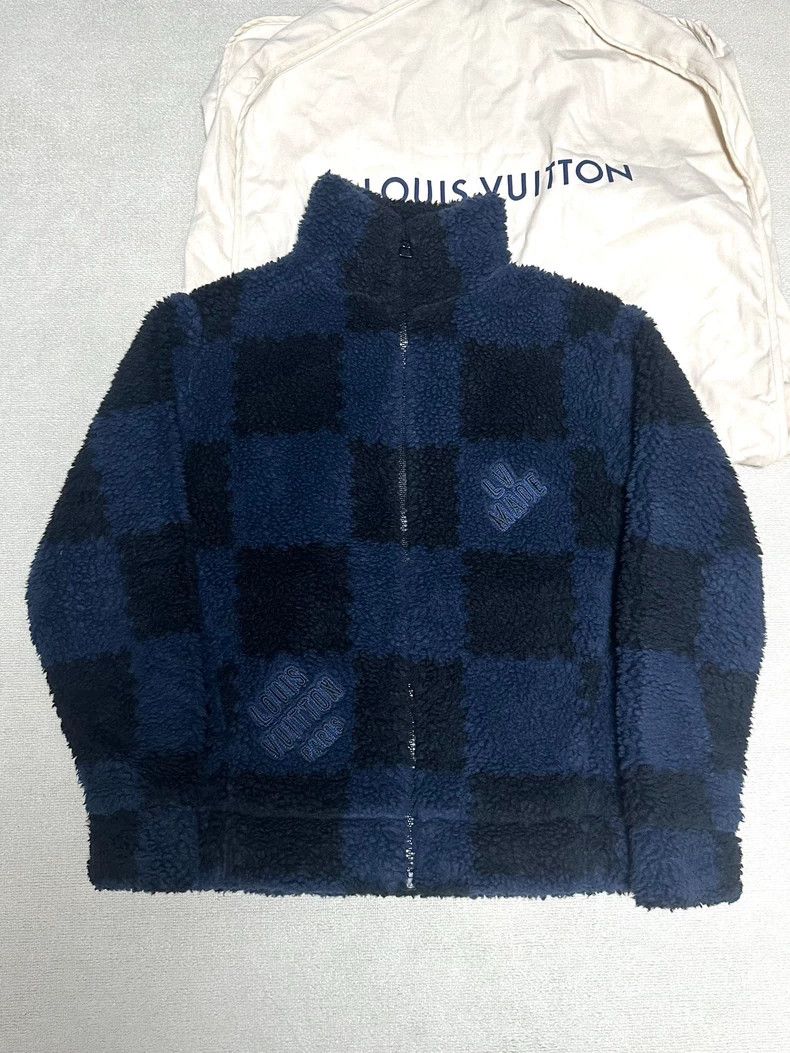 Louis Vuitton Louis Vuitton Blue and black checkerboard full logo teddy Size US XS / EU 42 / 0 - 1 Thumbnail