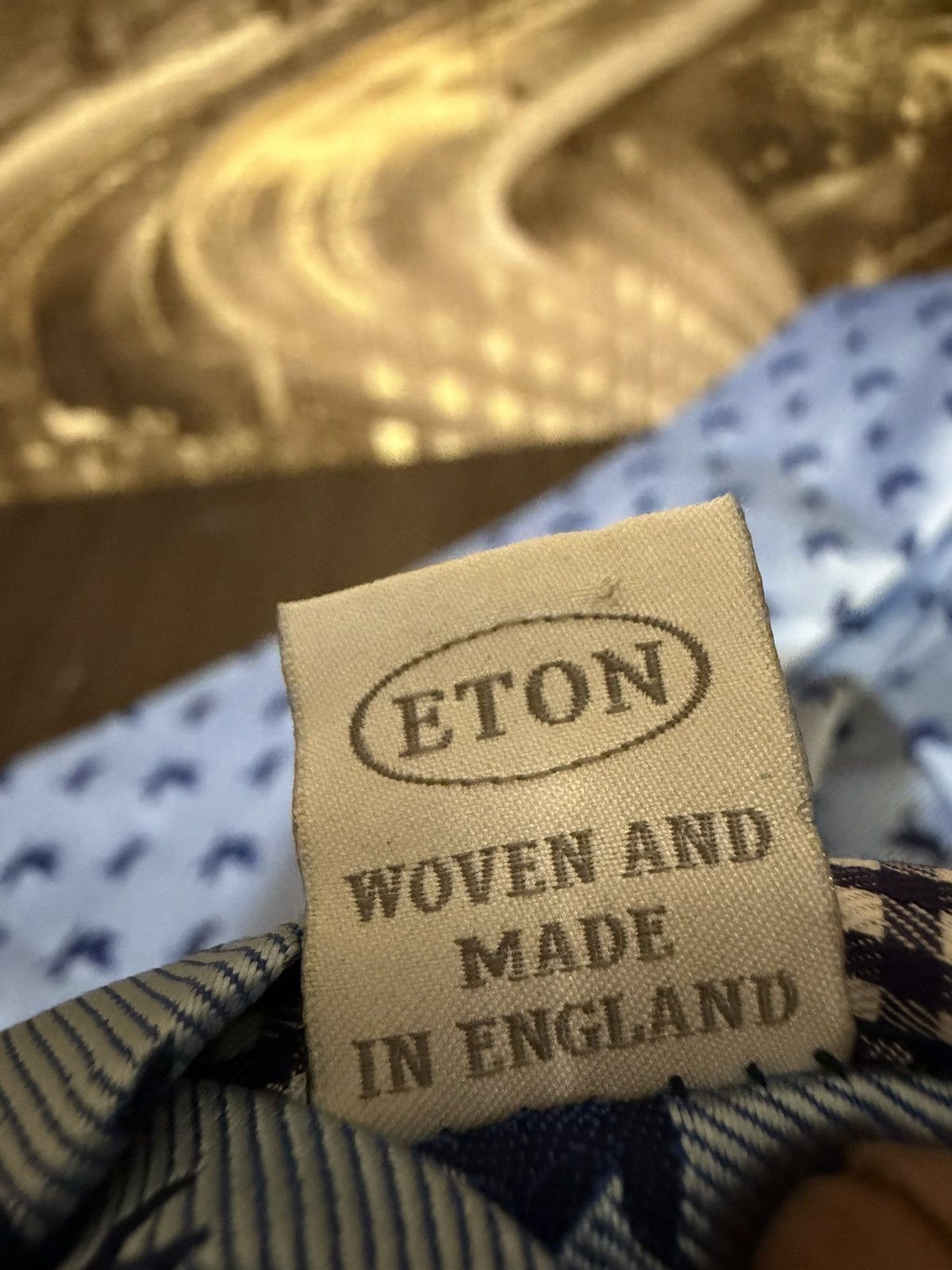 Eton Exclusive ETON Tie 100% Silk Made In ENGLAND Size ONE SIZE - 6 Thumbnail