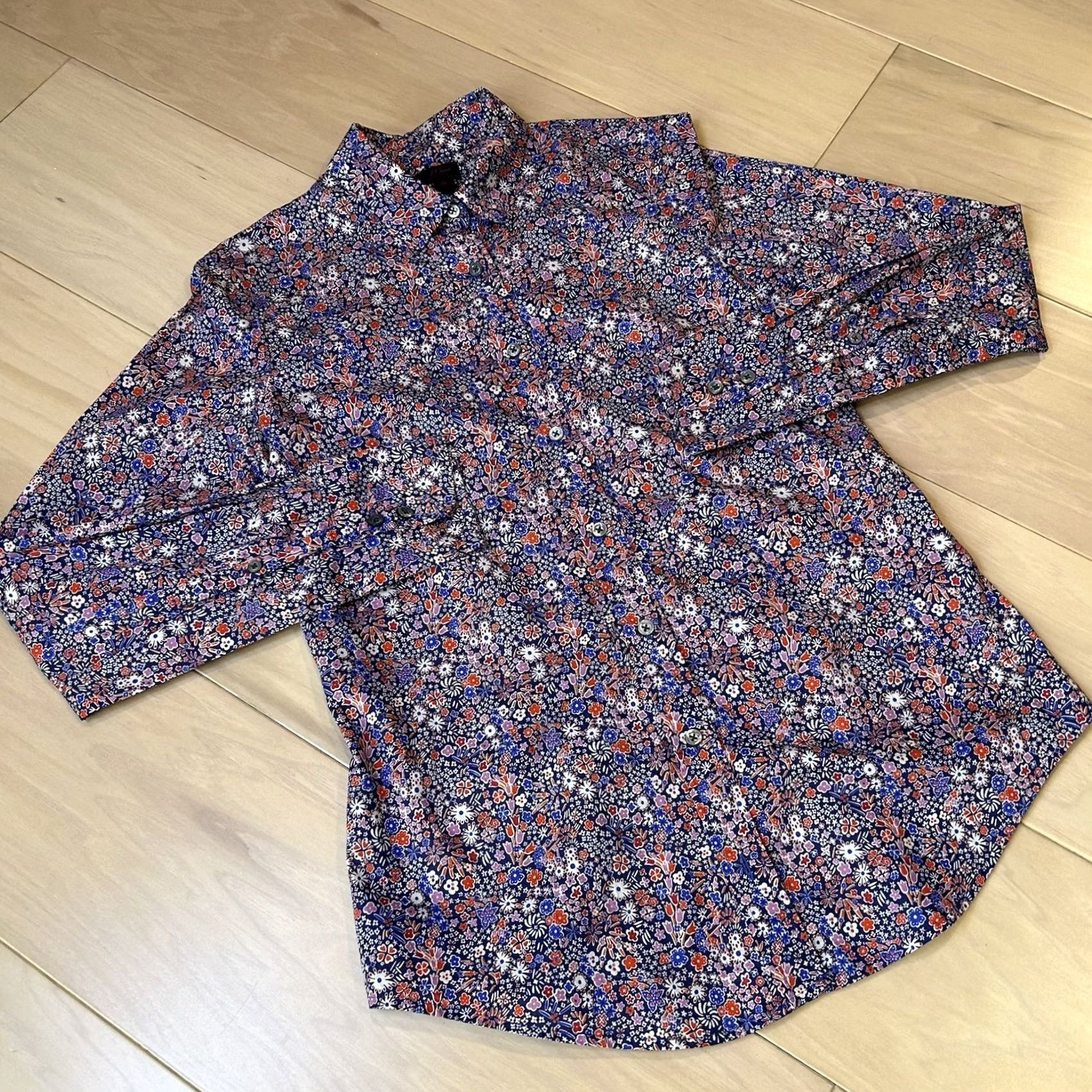 J.Crew J.CREW Floral Button Up Blouse Long Sleeve Women’s 0 Multicolor Cotton Blend Regular Fit Button Up Collared NN Size XS / US 0-2 / IT 36-38 - 2 Thumbnail