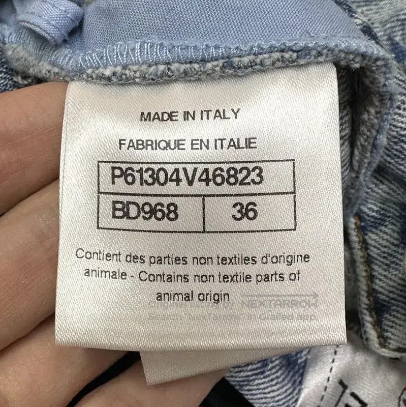 Chanel Chanel Light Blue Cotton Women's Shorts . Size 23" - 5 Thumbnail