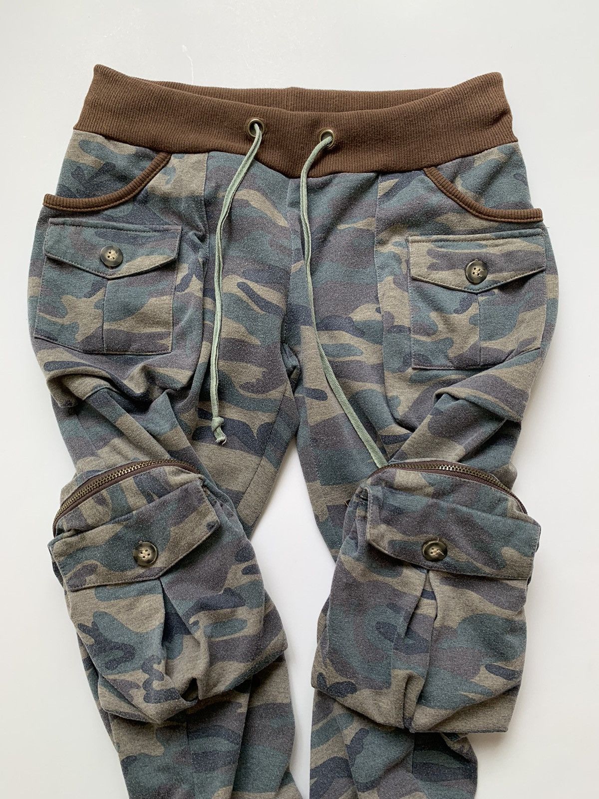 Japanese Brand 2000s Heaven Camo Cargo GOA Inspired Boot Cut Pant Size US 30 / EU 46 - 3 Thumbnail