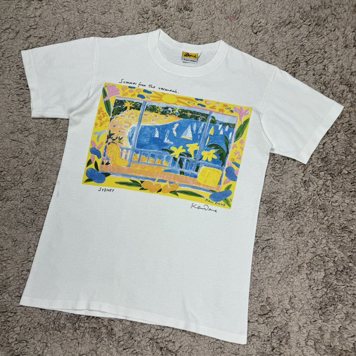 Vintage Vintage Art by Ken Done Sydney Graphic T-shirt Size US S / EU 44-46 / 1 - 4 Thumbnail