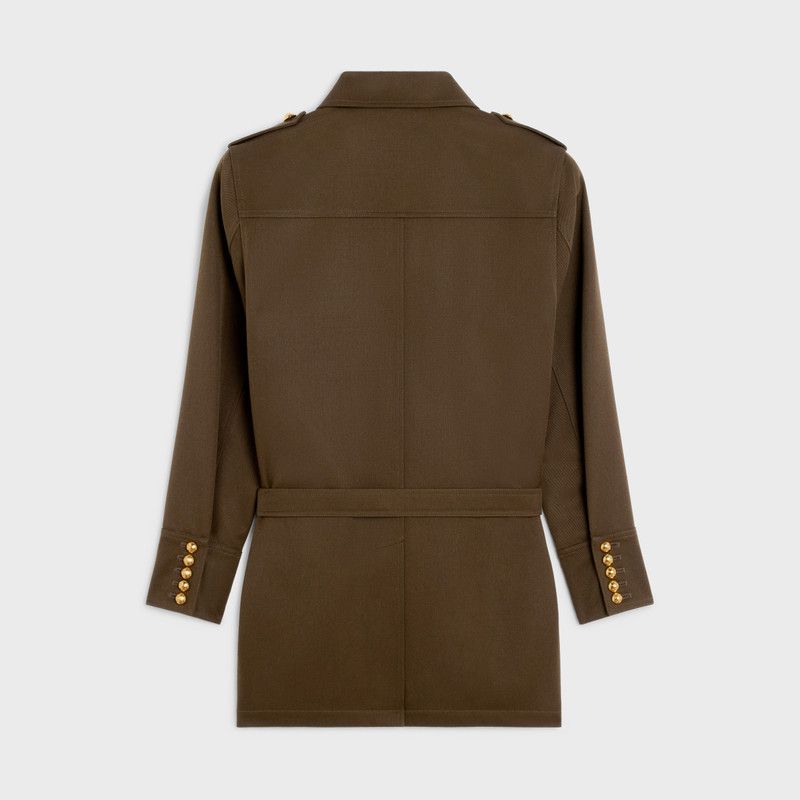 Celine o1w1db10526 2W8910 Saharienne Jacket in Brown Size S / US 4 / IT 40 - 2 Thumbnail
