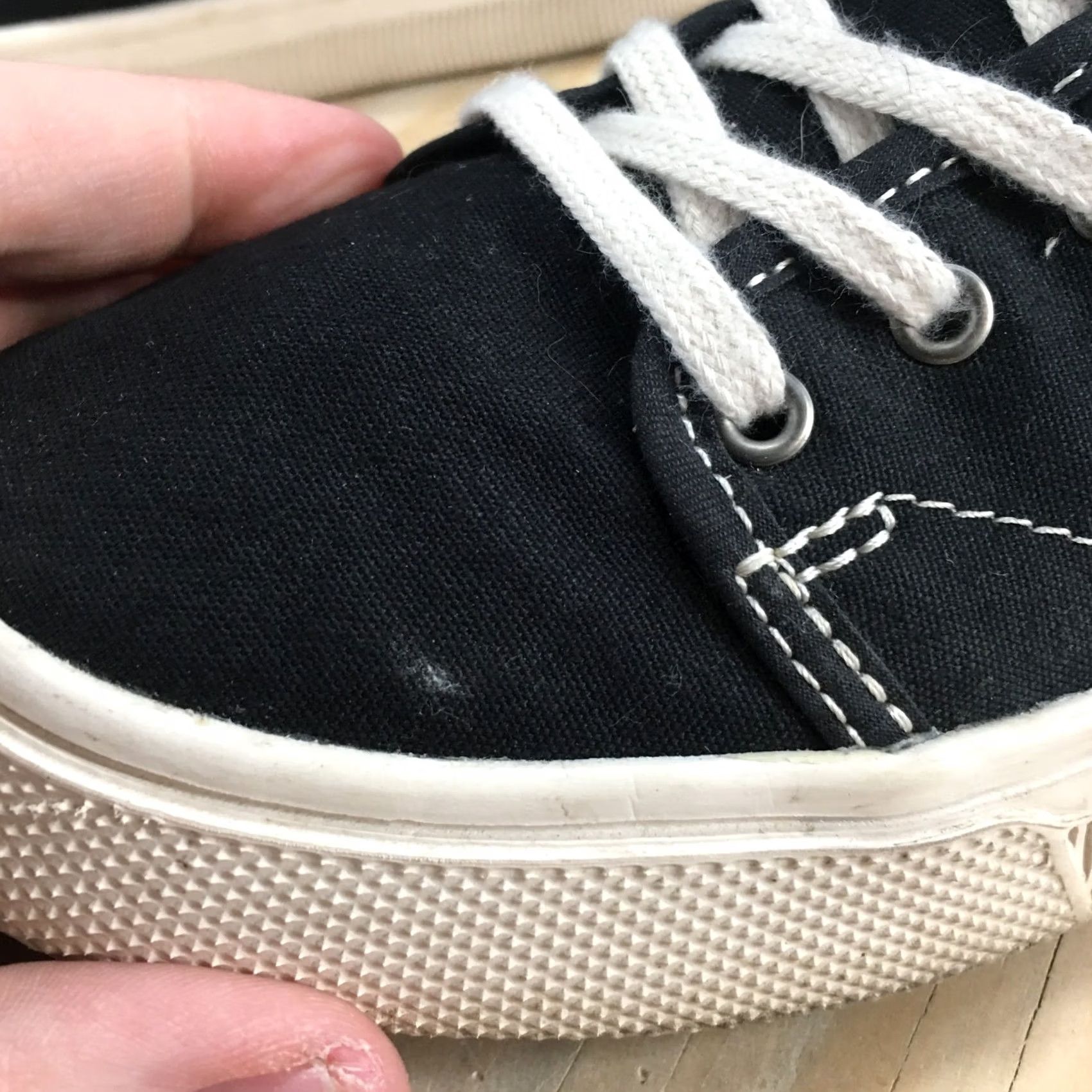 Toms TOMS Sneakers Womens 8.5 Black Trvl Lite Low Top Lace Up Canvas Casual Comfort Size M / US 6-8 / IT 42-44 - 4 Thumbnail