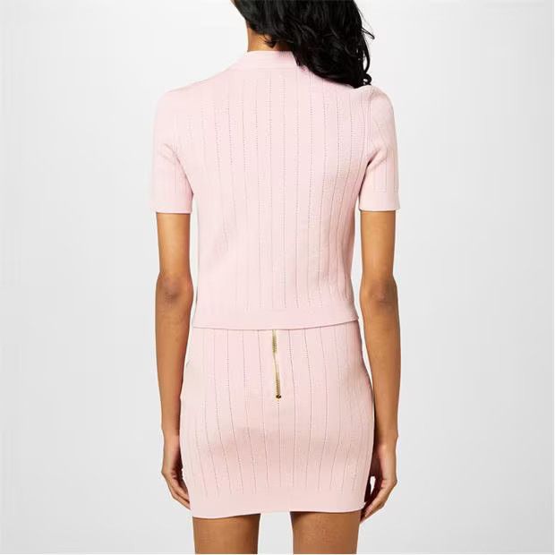 Balmain o1g2r1mq0924 Knitwear in Rose Clair Size XS / US 0-2 / IT 36-38 - 5 Thumbnail