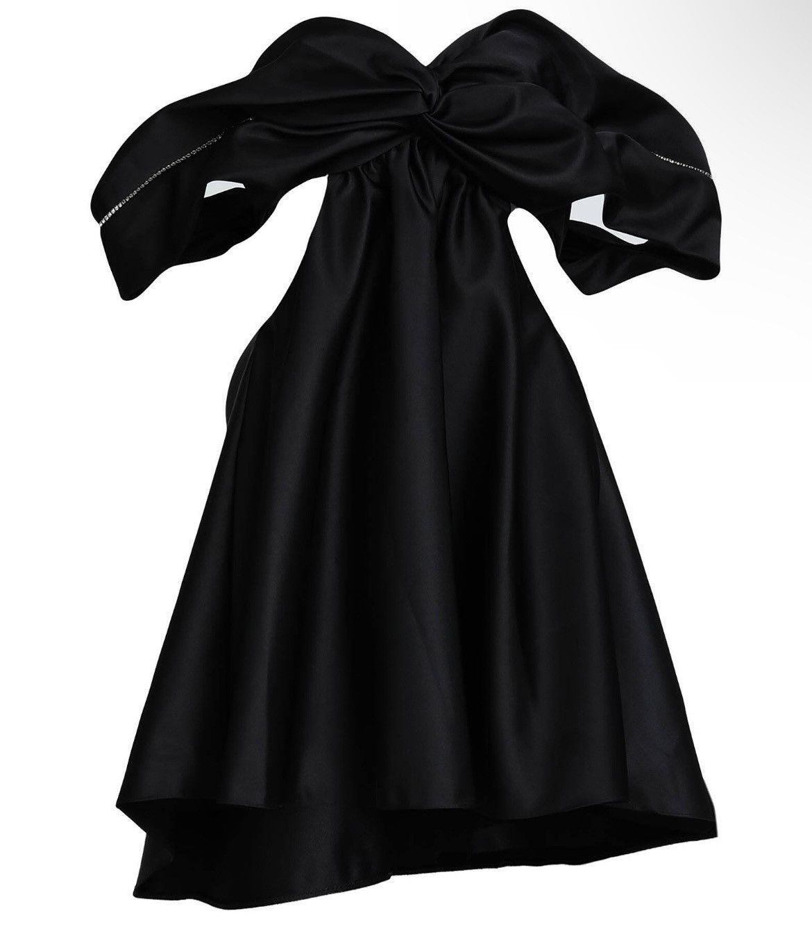 Area NYC AREA Crystal-embellished Cutout Duchesse-satin Mini dress Size XS / US 0-2 / IT 36-38 - 4 Thumbnail