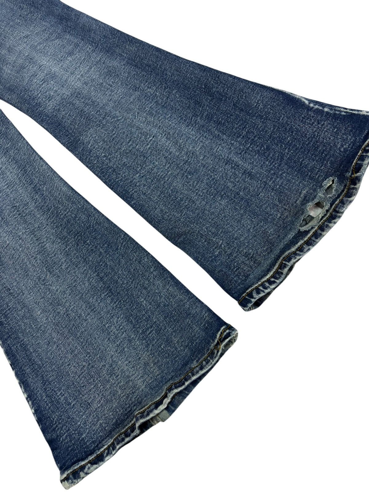 Japanese Brand × Vintage Bondage One Way Flared Faded Front Seam Jeans Size 26" / US 2 / IT 38 - 5 Thumbnail