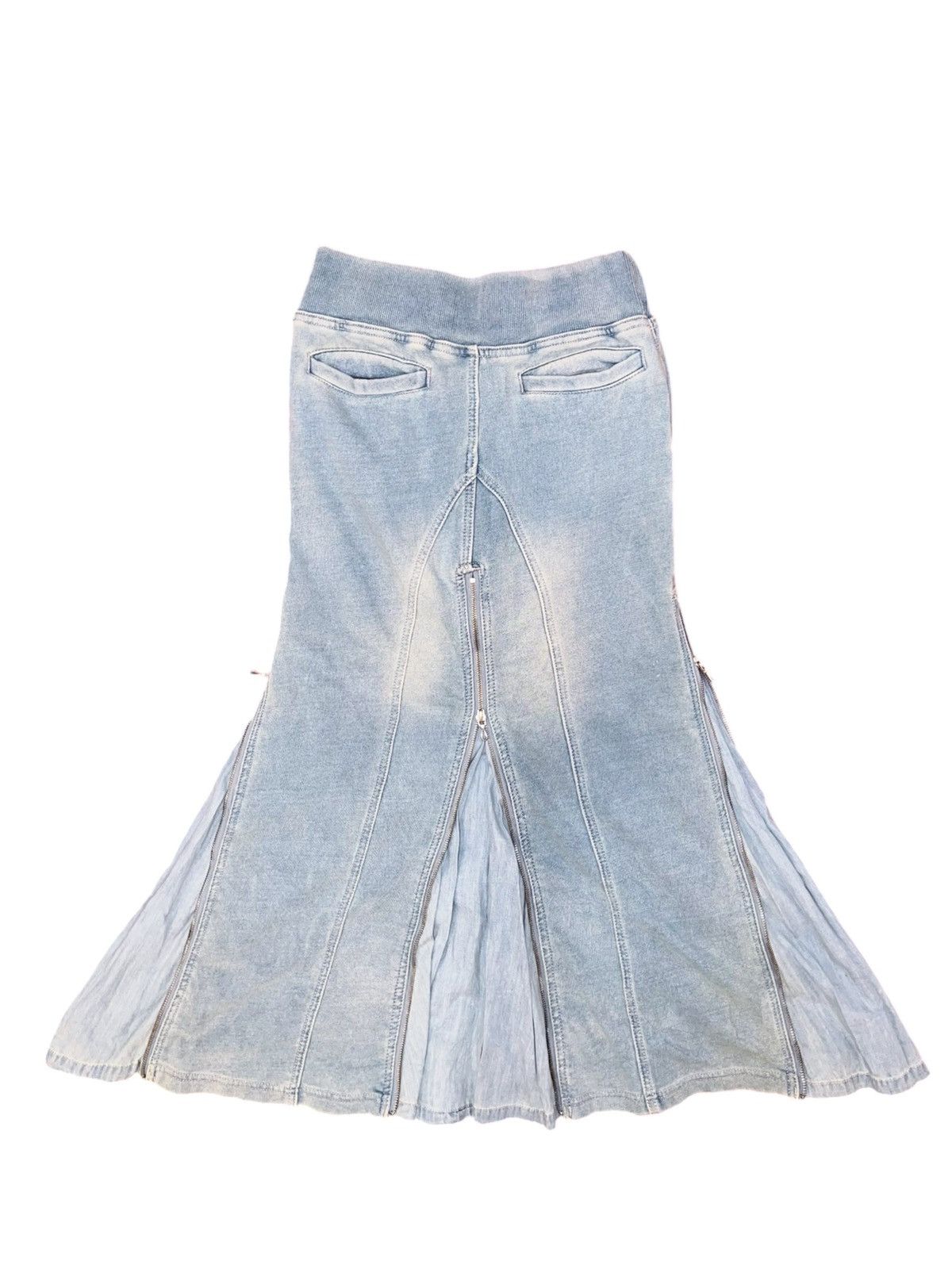Le Grande Bleu (L.G.B.) G.O.A vintage denim zipped long skirt 💙 Size 26" / US 2 / IT 38 - 3 Thumbnail