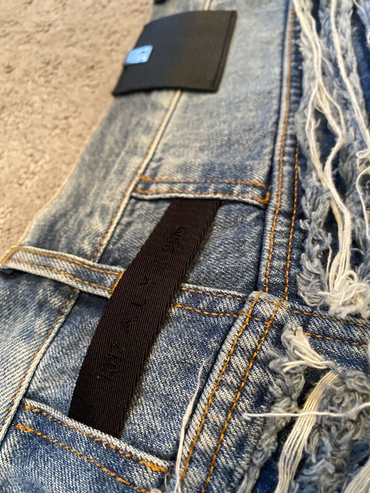1017 ALYX 9SM 1017 ALYX 9SM Blackmeans Frayed Denim Size US 32 / EU 48 - 7 Thumbnail