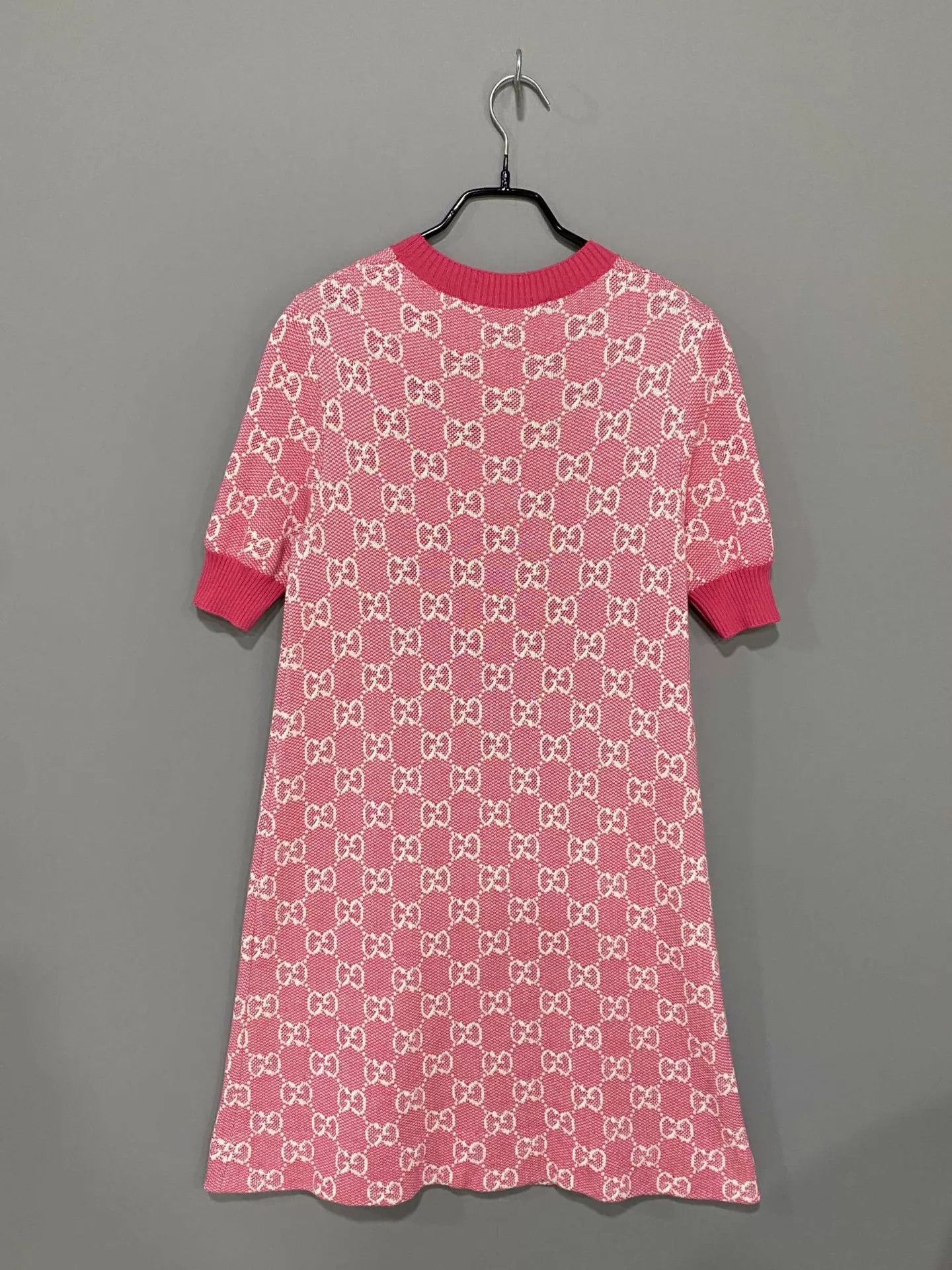 Gucci GUCCI Pink GG Allover Print Dress Women's S Size S / US 4 / IT 40 - 3 Thumbnail