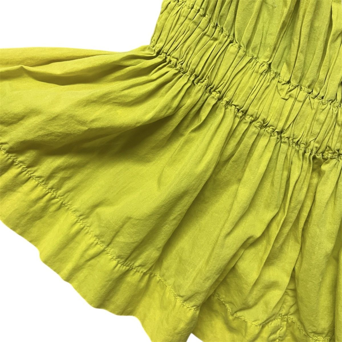 Vintage × Vivienne Westwood Vivienne Westwood Chartreuse Ruched Tank Top Size XS / US 0-2 / IT 36-38 - 4 Thumbnail