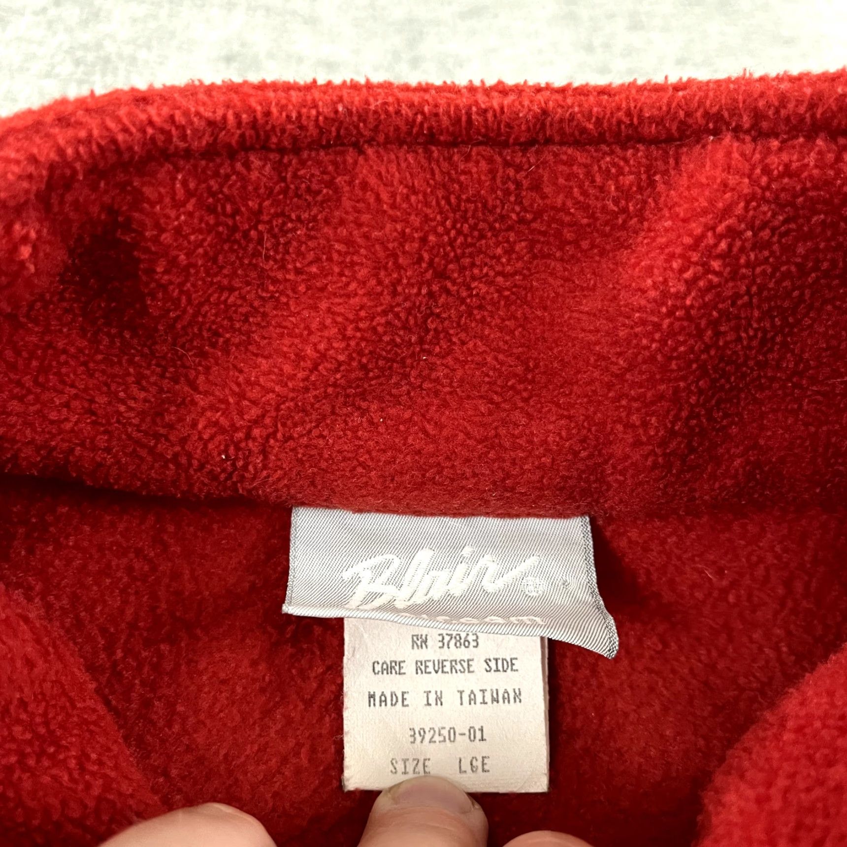 Blair BLAIR Sweater Jacket Womens Large Red White Wolf Wolves Nature AOP Fleece 90s Size L / US 10 / IT 46 - 7 Thumbnail