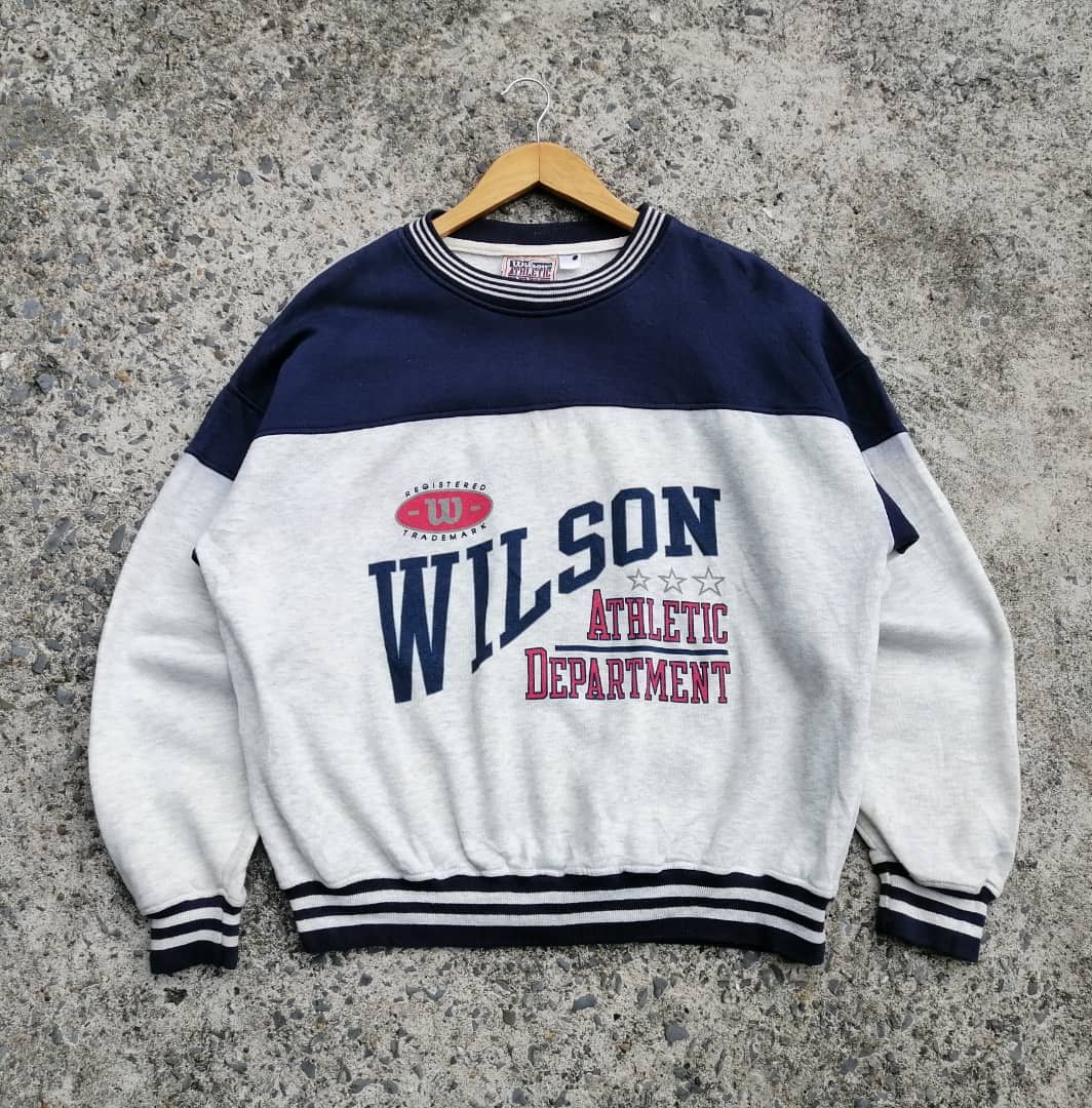Vintage Vintage Wilson Athletics Sweatshirt Size US L / EU 52-54 / 3 - 1 Thumbnail