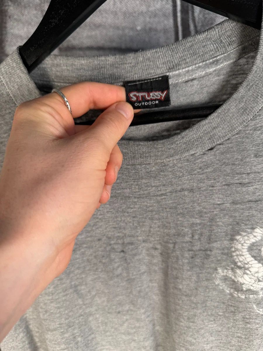 Vintage 🚭VINTAGE🚭THRASHED PAPER THIN 90s BOOTLEG STUSSY DRAGON TEE Size US XL / EU 56 / 4 - 7 Thumbnail